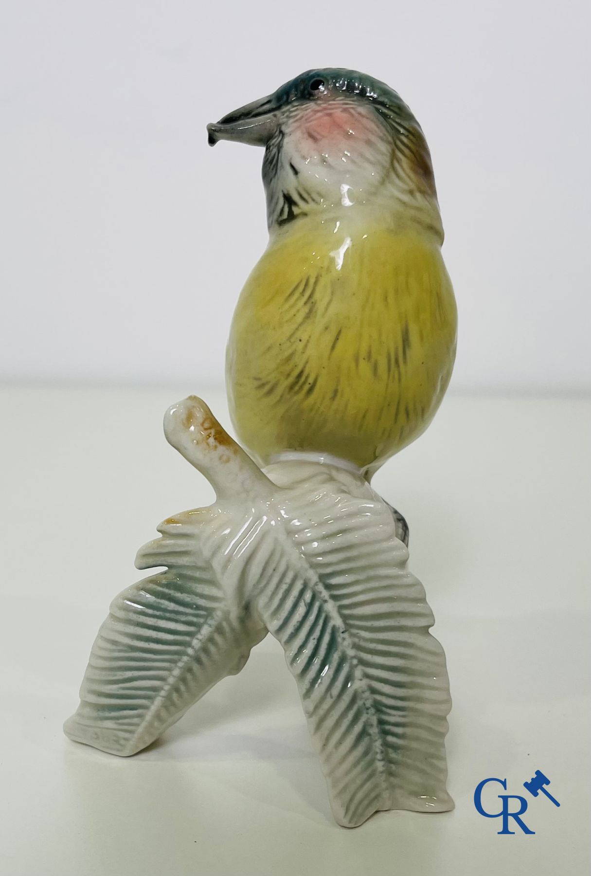 Un lot de 4 oiseaux en porcelaine allemande et faïence italienne.