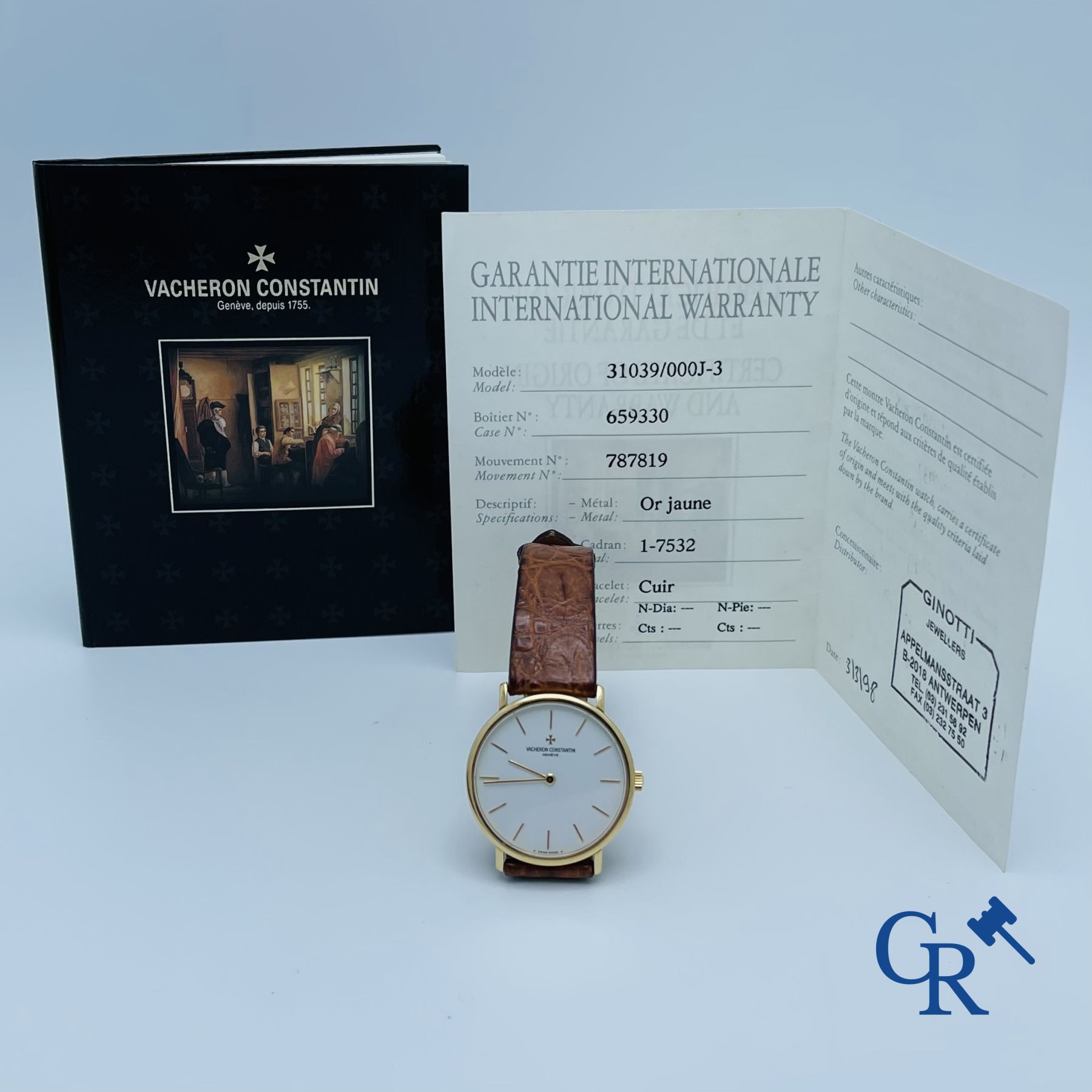 Vacheron Constantin Genève: Een herenpolshorloge in goud 18K (750°/00).