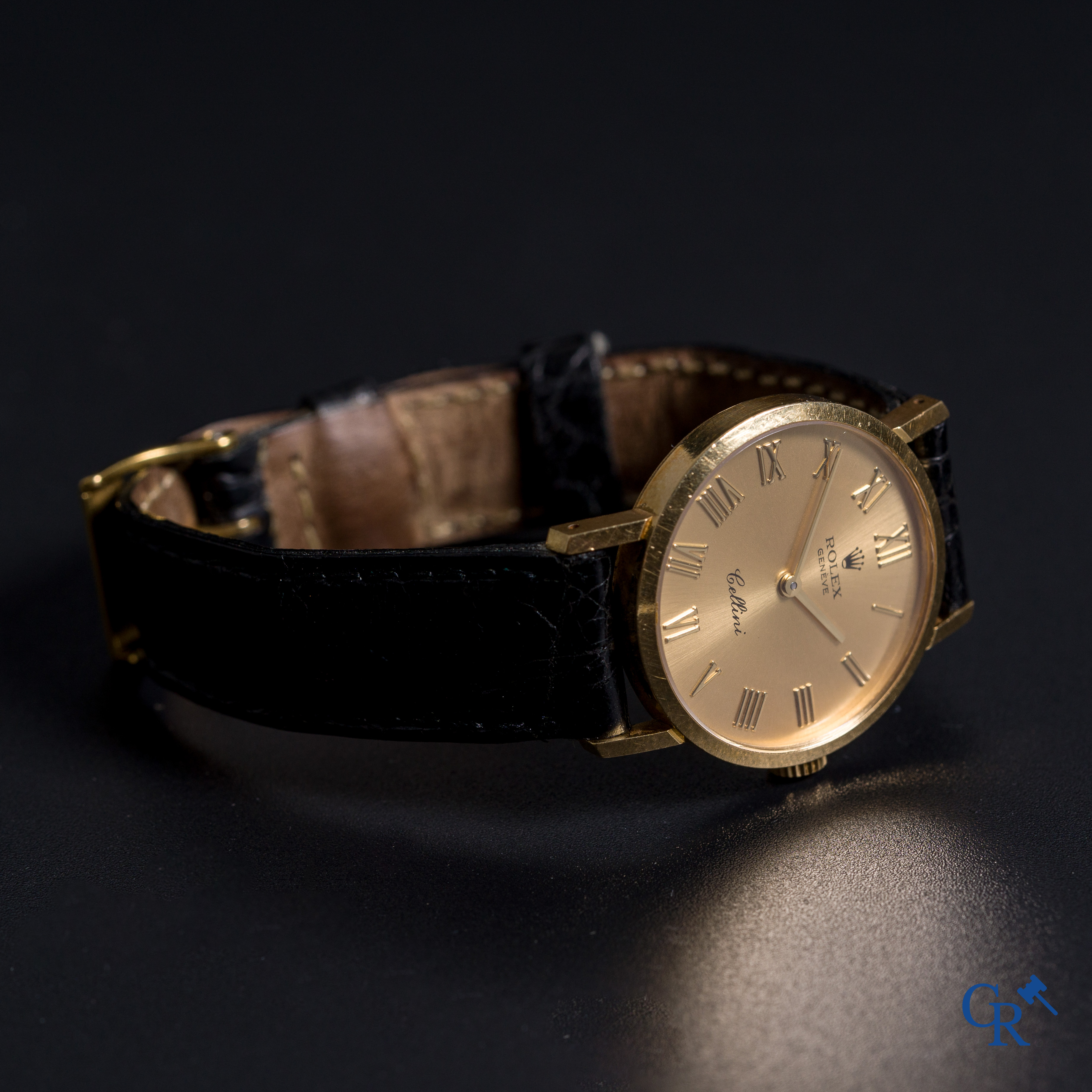 Uurwerken: Rolex Genève, een mechanisch damesuurwerk Rolex Cellini in geelgoud 18K (750°/00).