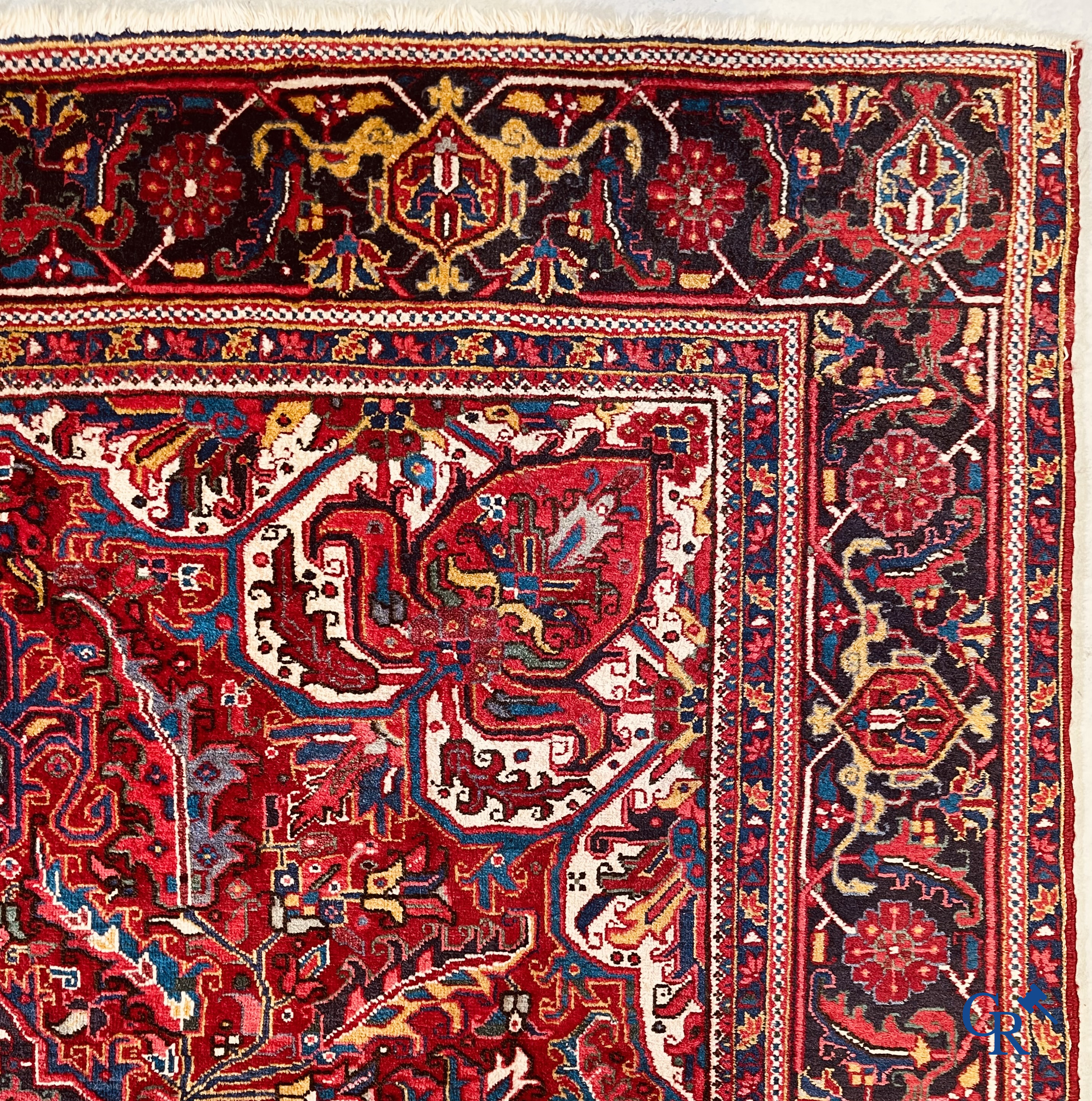 Oriental carpets: Iran, a large hand-knotted Persian carpet. Kashan.