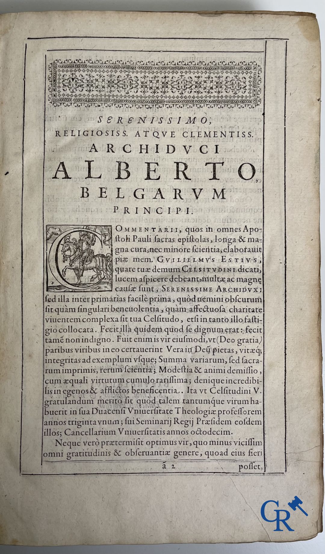 Livres anciens: Willem Hessels van Est (1542-1613) Les épîtres de St. Paul. Tomus prior en tomus posterior. Douai 1614.