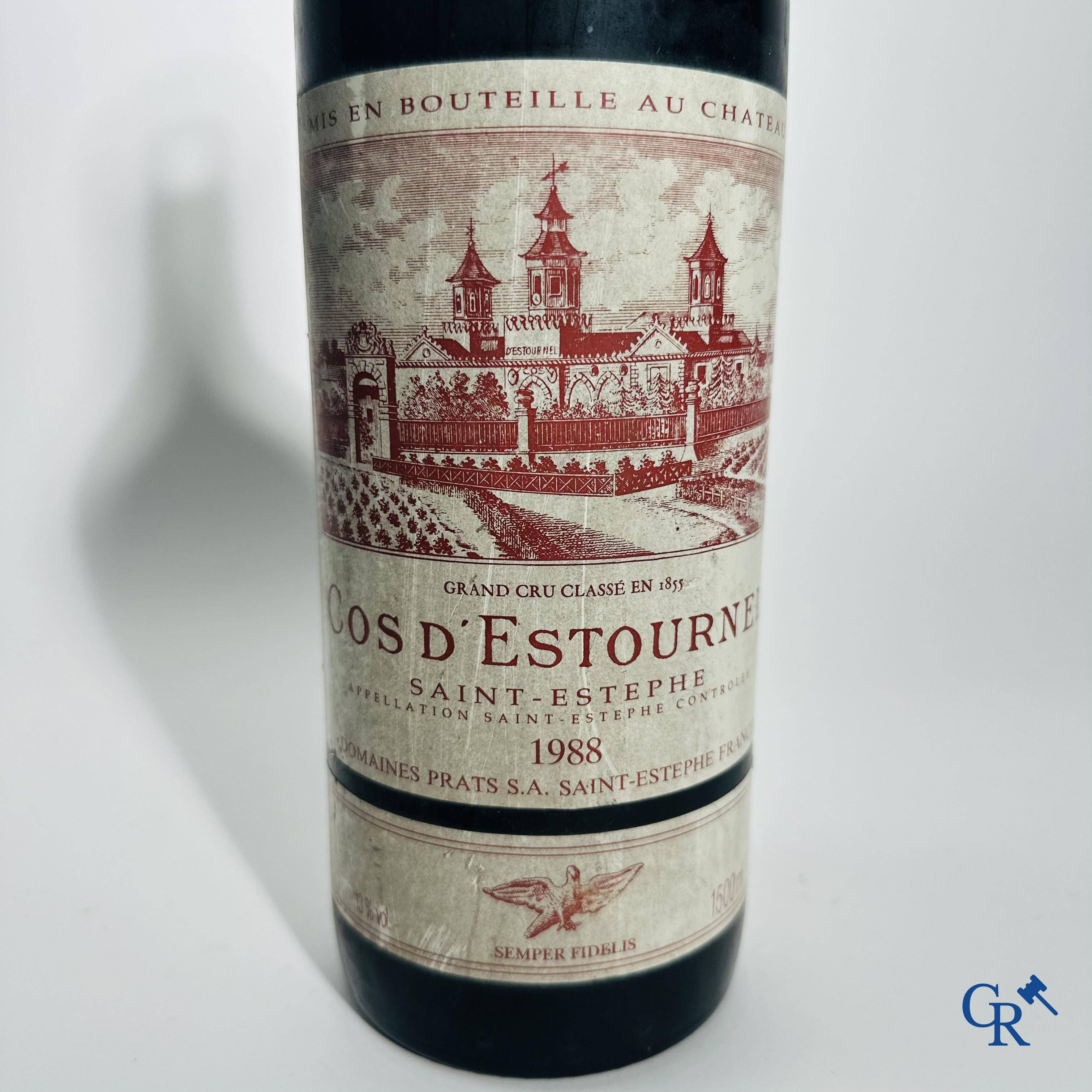 Wijn - Bordeaux: Château Cos d'Estournel 1988, 1,5L. Magnum Rouge. 2ème grand cru classé 1988. Saint-Estèphe.