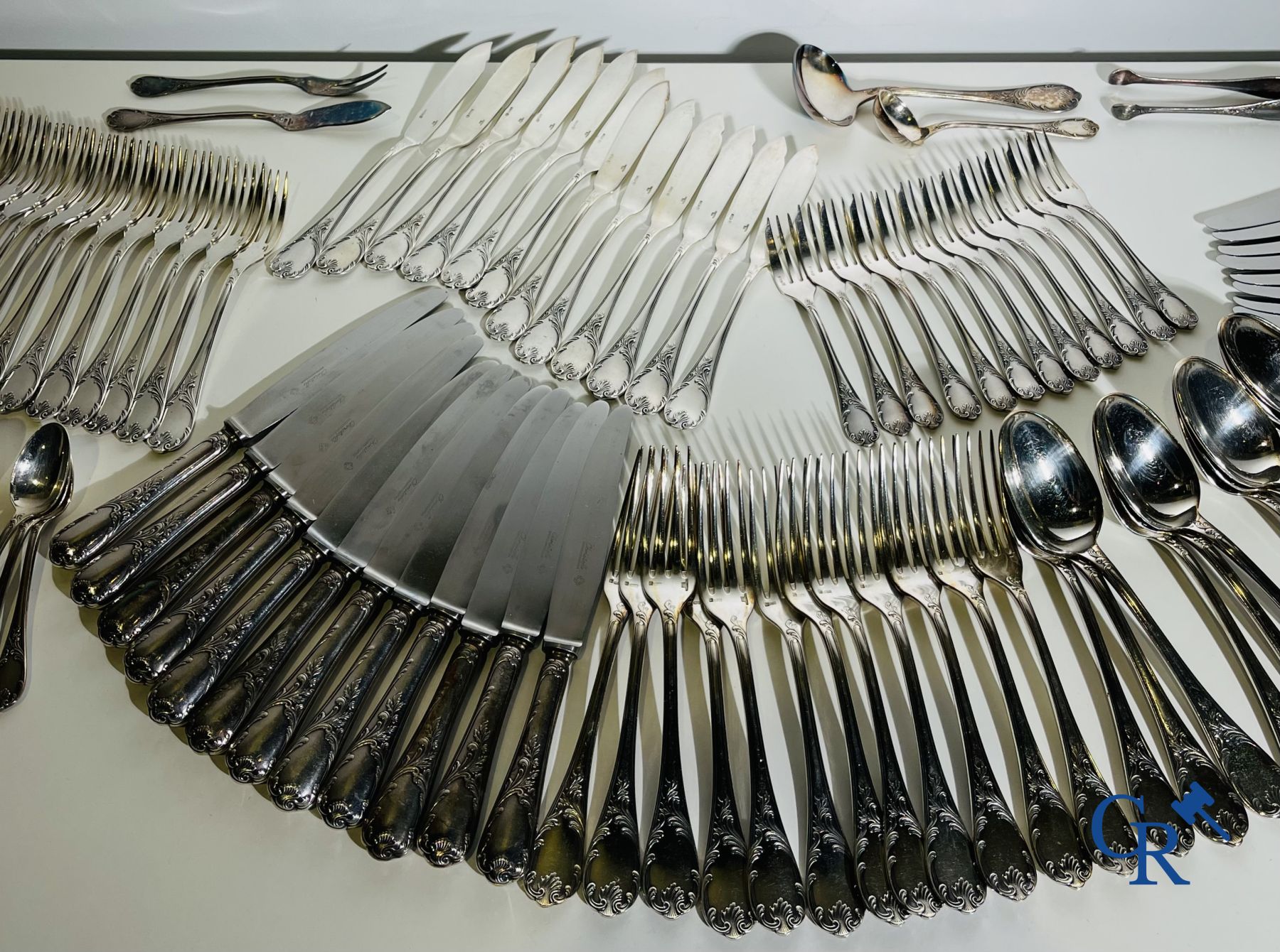 Christofle: Cutlery set 121 pieces. Model Marly.