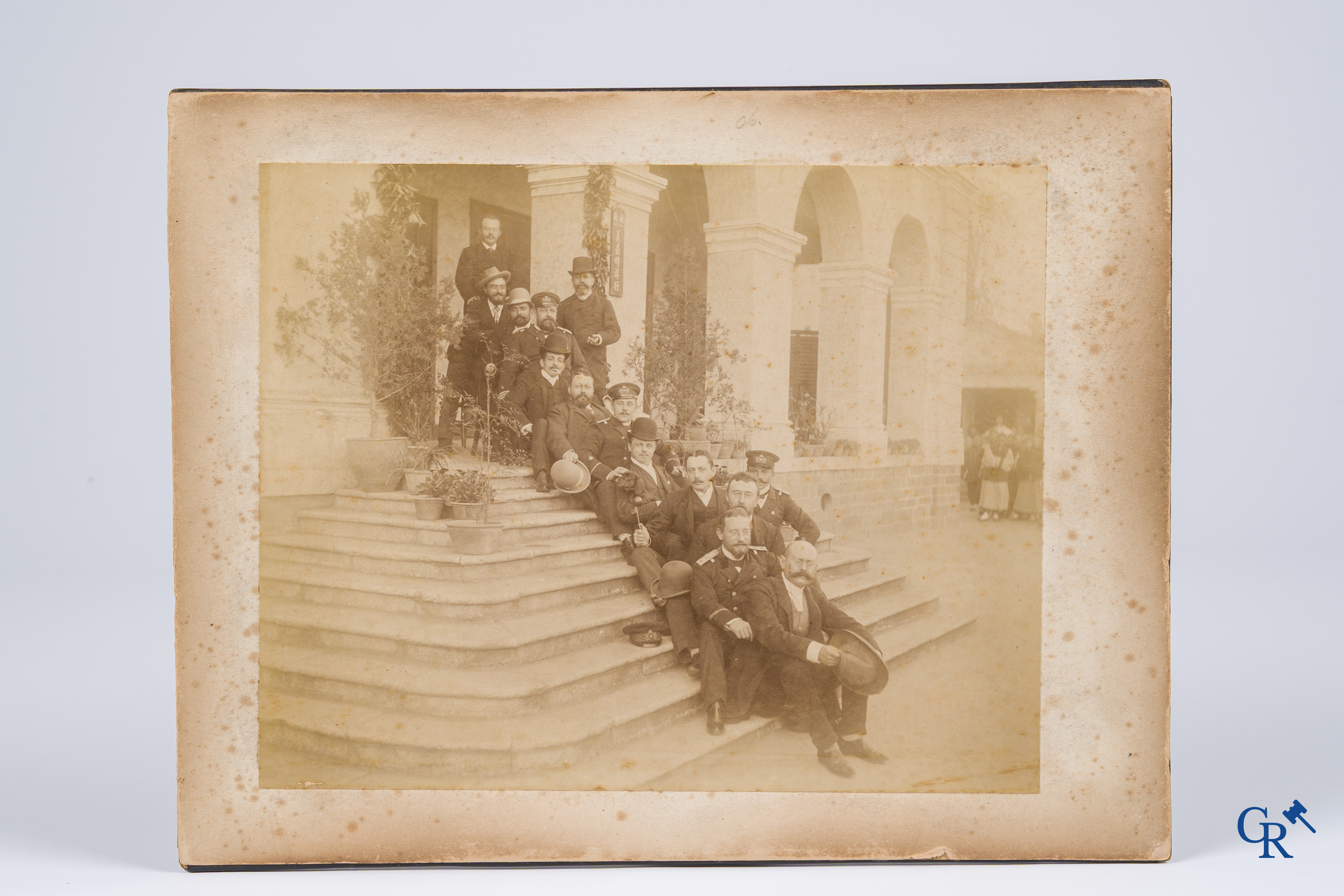 Aziatica, 2 originele grote foto's waaronder Zhang Zhidong (1837-1909), Chinees ambtenaar. Qing-dynastie.