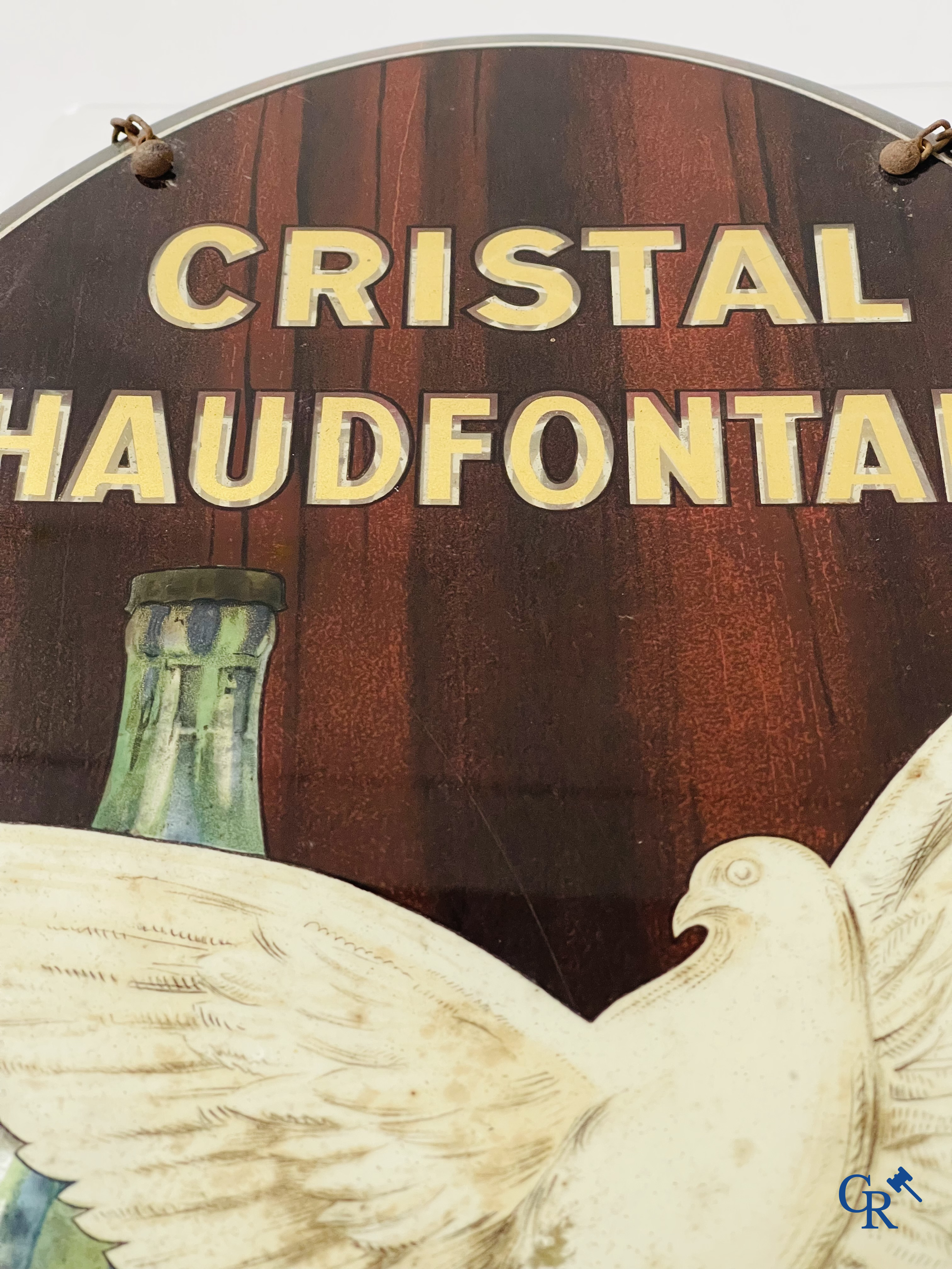 Cristal Chaudfontaine, Zeldzame publiciteit naar een ontwerp van Jean D'Ylen. Rob. Otten T.P. Bruxelles 1938.