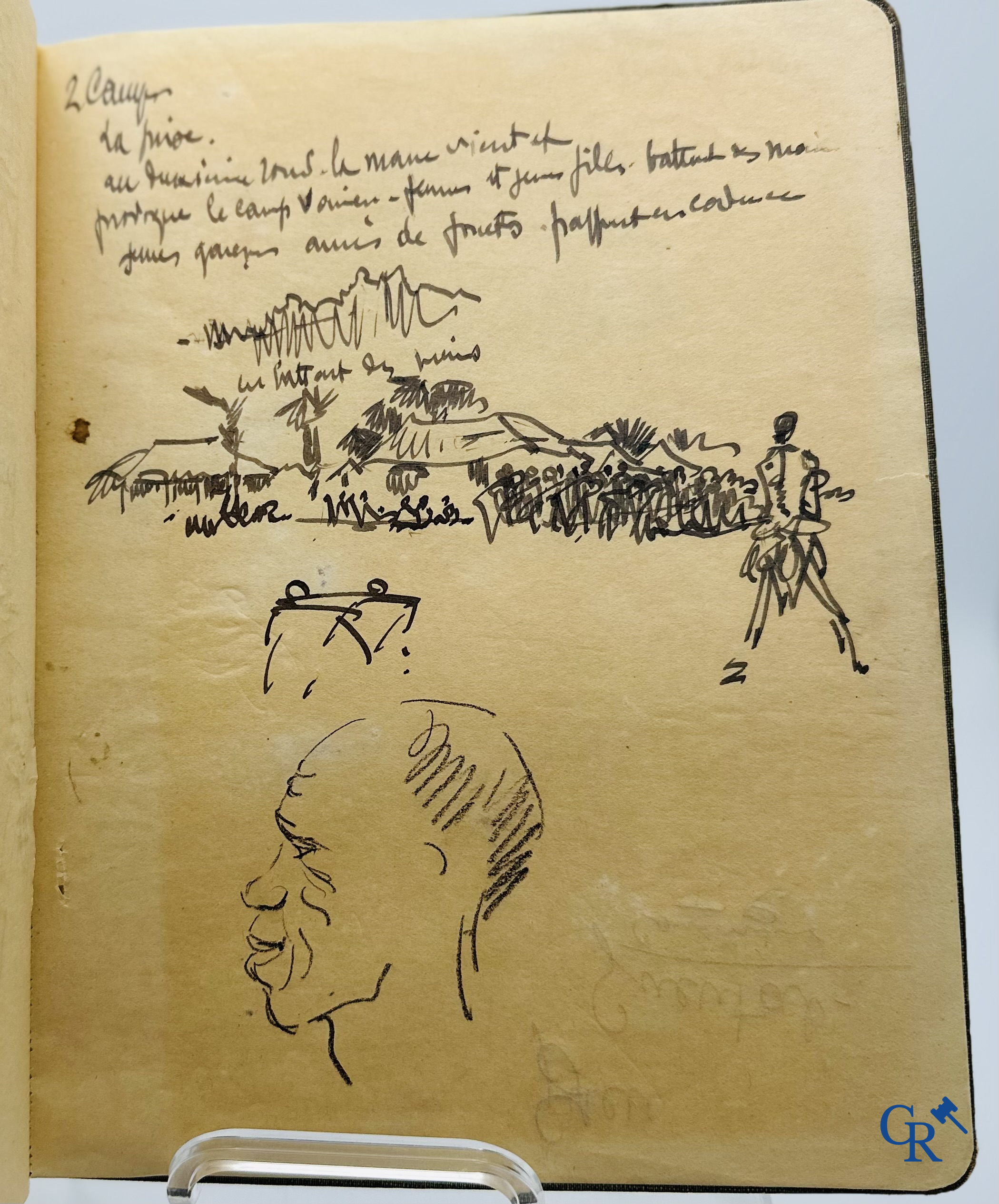 Fernand Allard l'Olivier (1883-1933): Intéressant carnet avec 36 croquis.