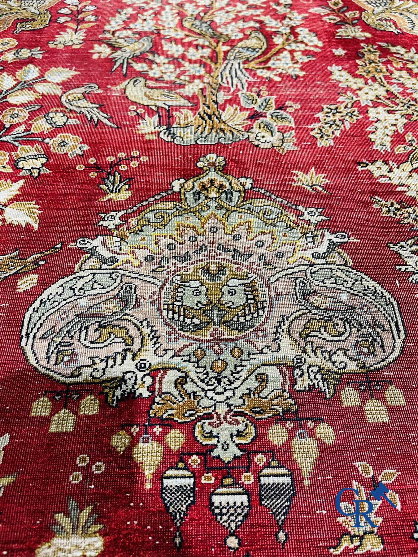 Oriental carpets: Ghoum. 2 Oriental carpets in silk.