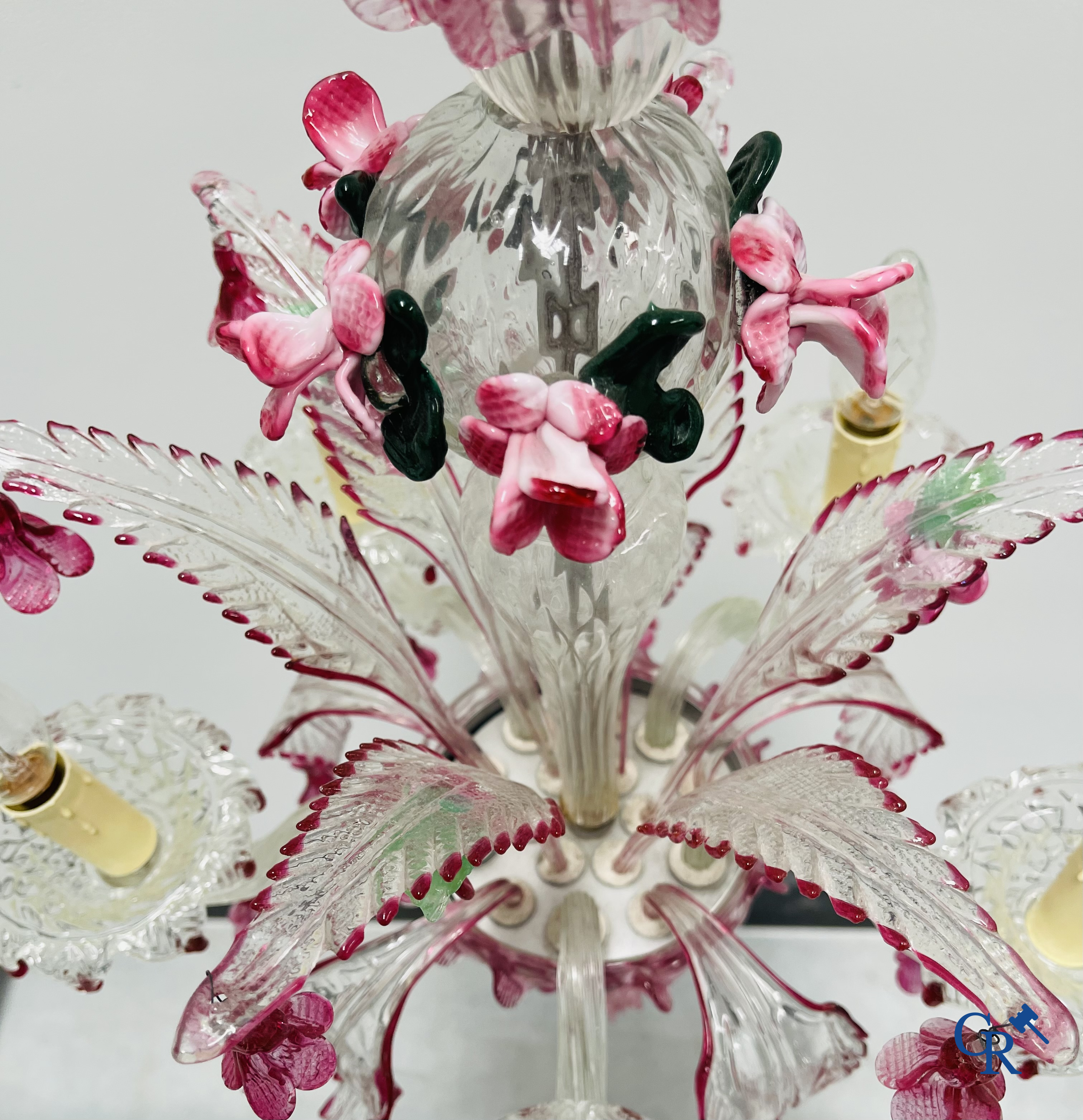 A Venetian chandelier.