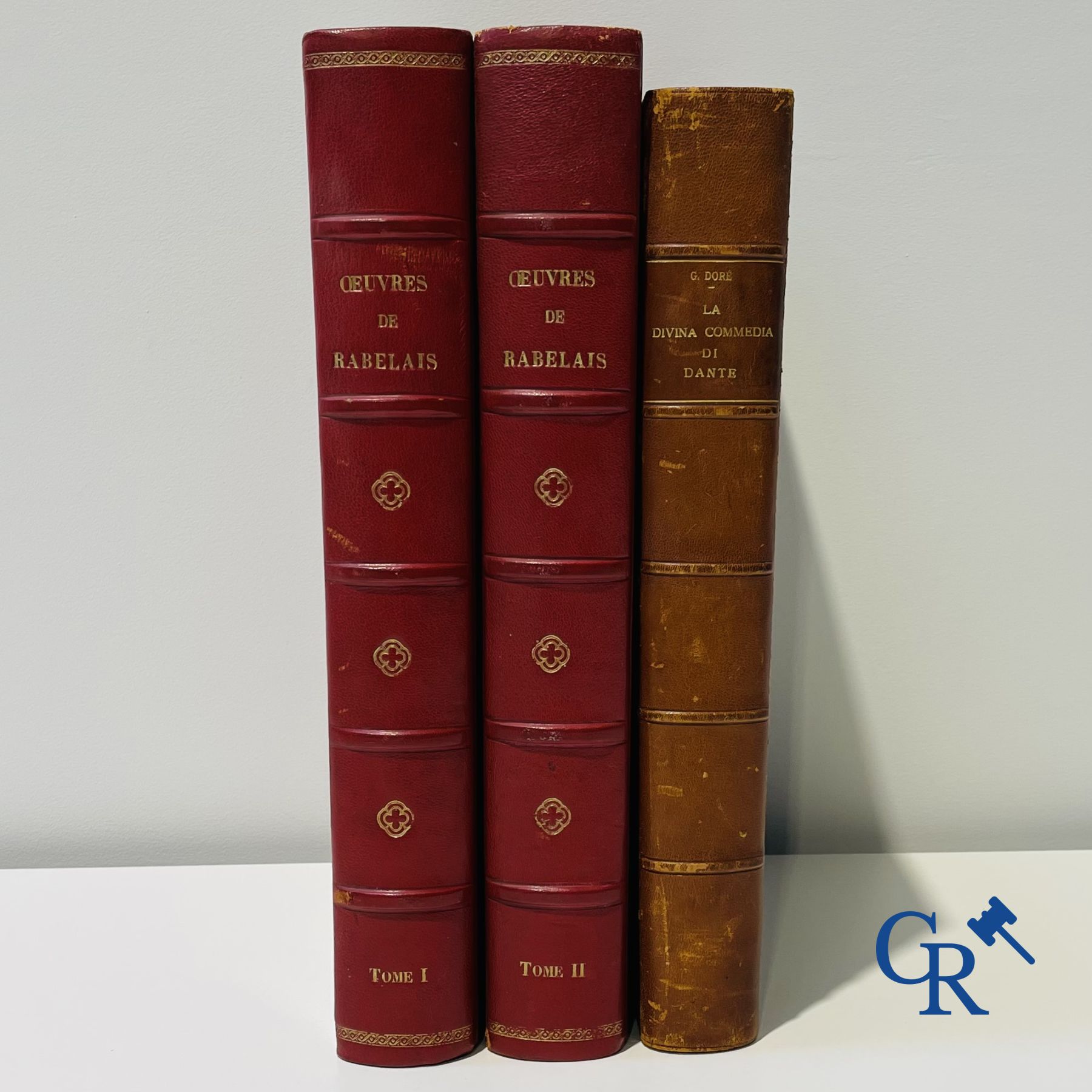 Books: Rabelais François, Works by Rabelais, drawings by Gustave Doré. Dante Alighieri, La Divina Commedia.