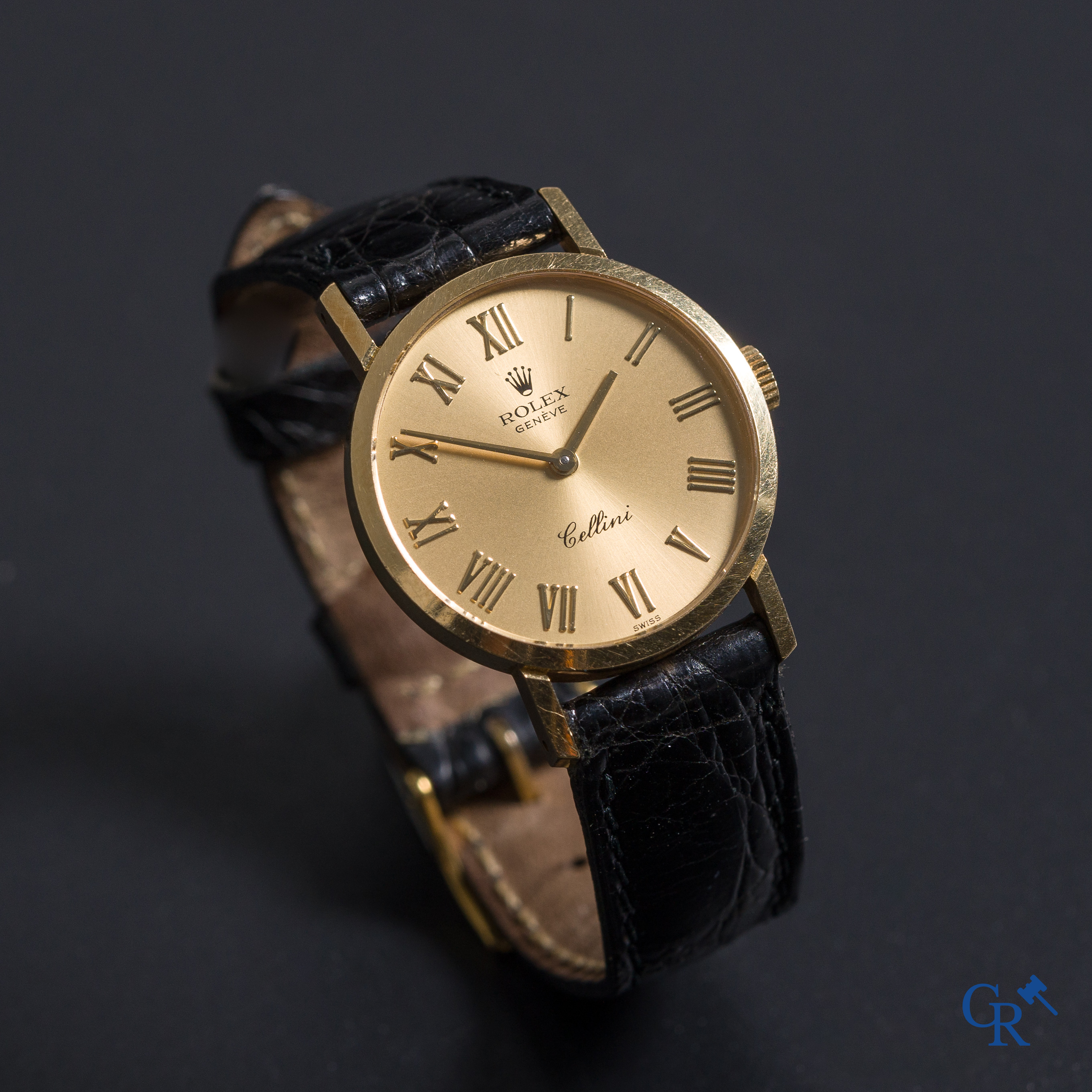 Uurwerken: Rolex Genève, een mechanisch damesuurwerk Rolex Cellini in geelgoud 18K (750°/00).