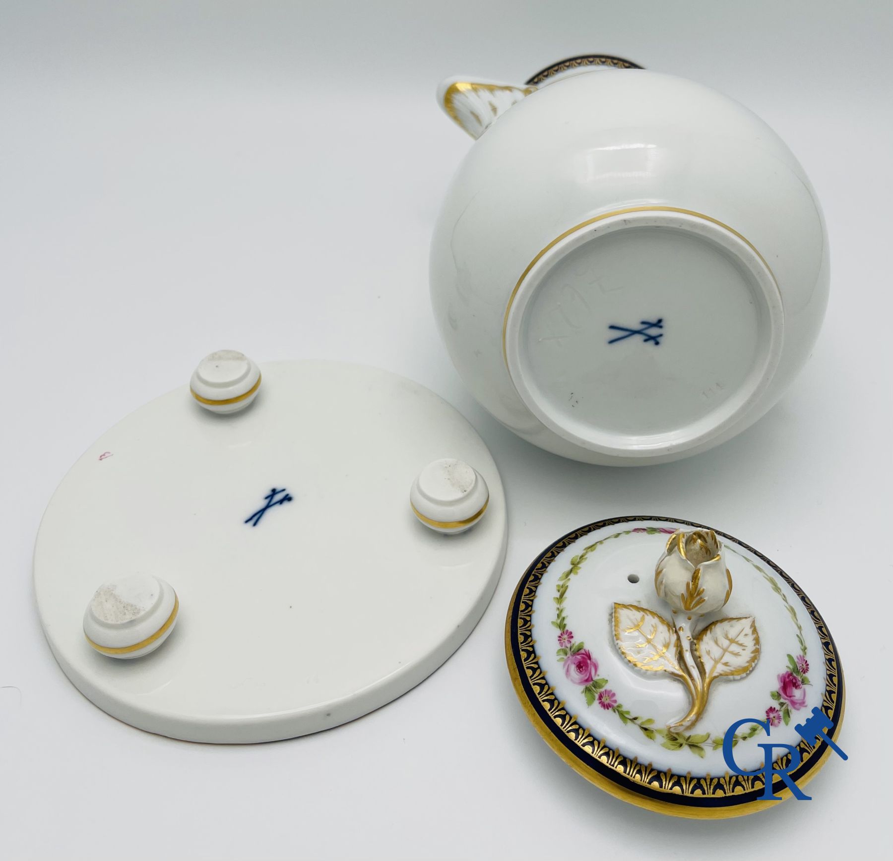 Meissen: tête à tête style LXVI en porcelaine de Meissen.