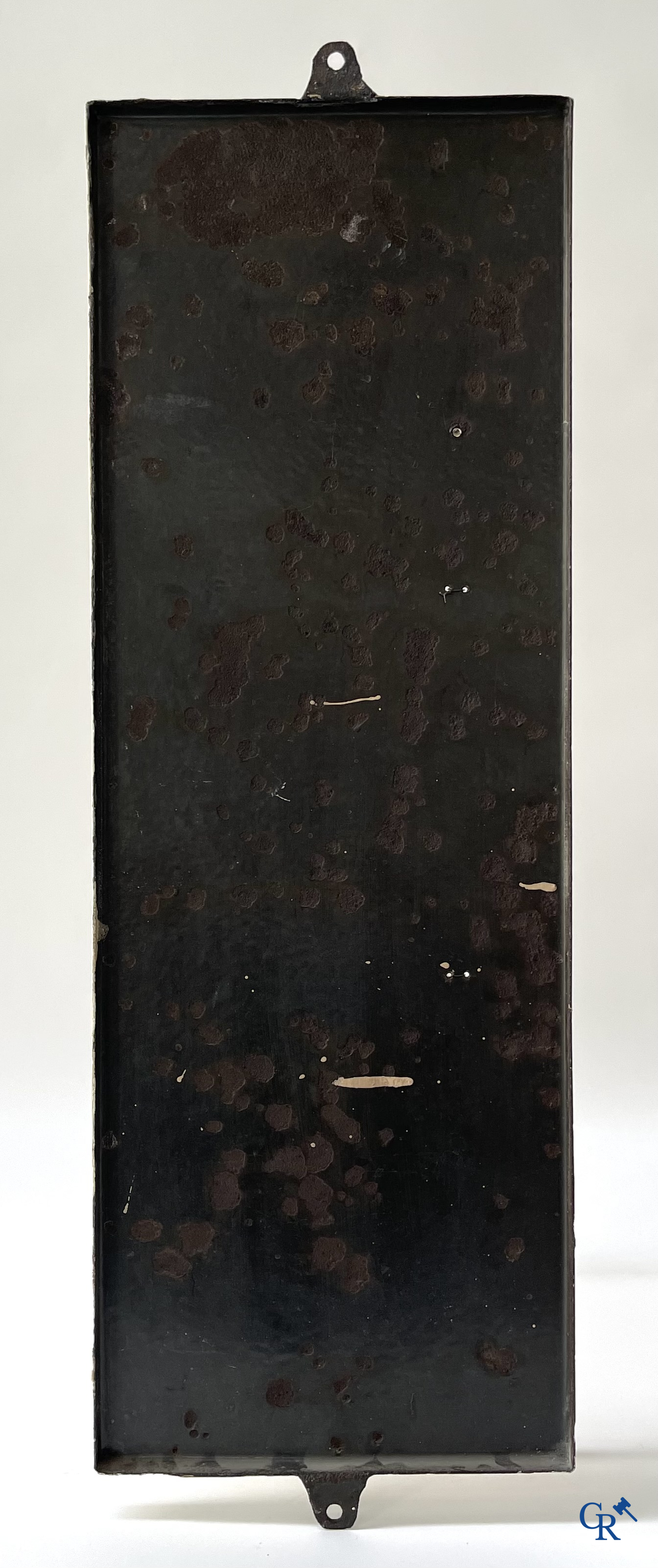 Emaille reclameborden, Publiciteits thermometer voor potlood fabrikant Gilbert à Hastière (Namen) Foremail 1953.