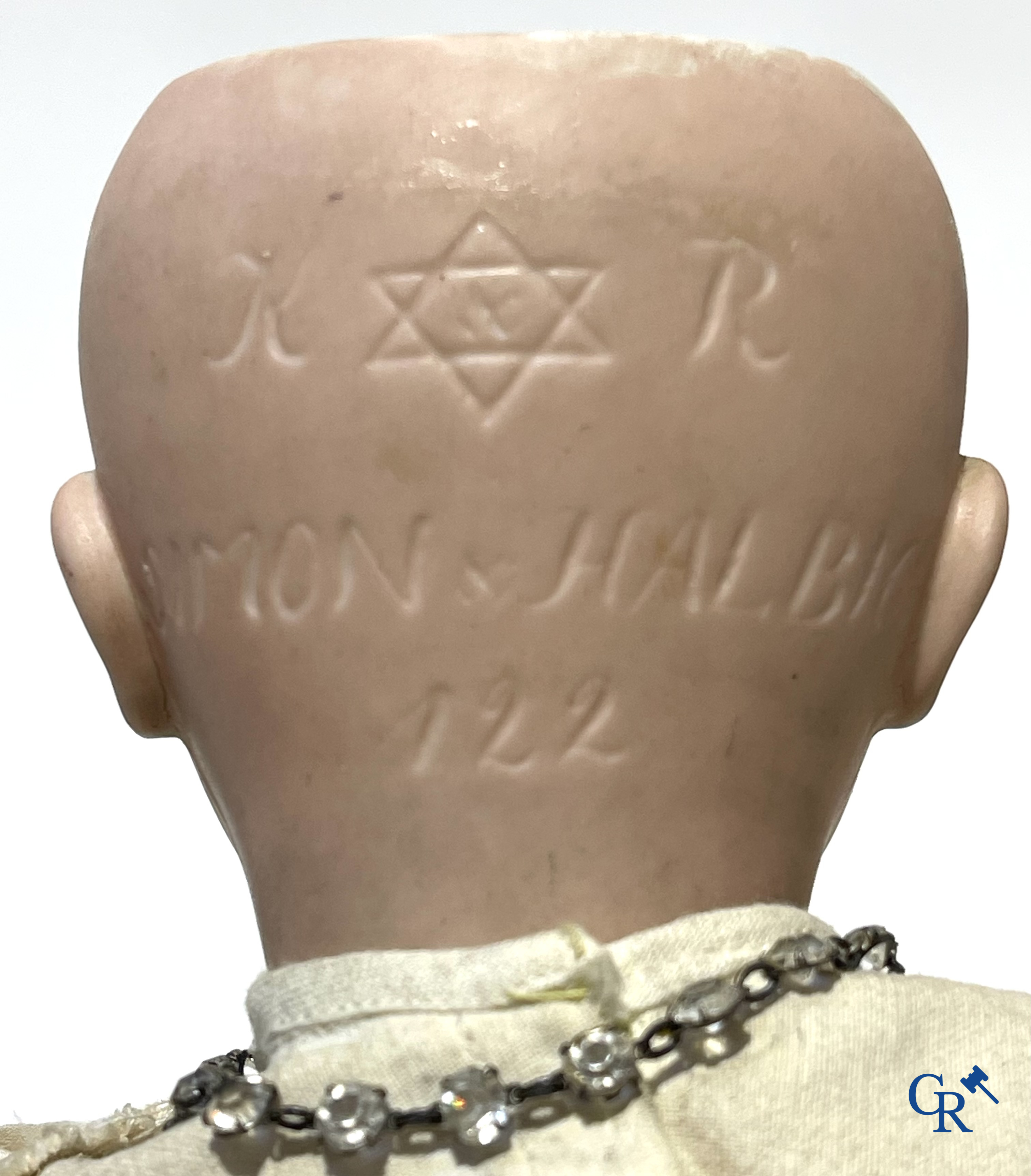 Old toys, a lot of 3 antique dolls with porcelain heads.