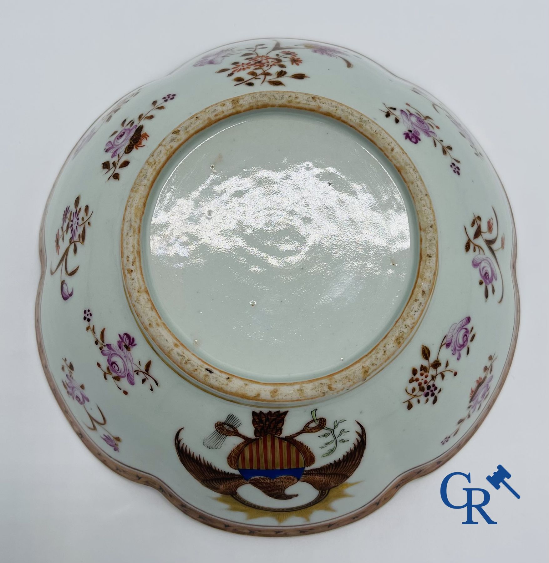 Asian Art: A Chinese famille rose bowl in export porcelain for the American market.