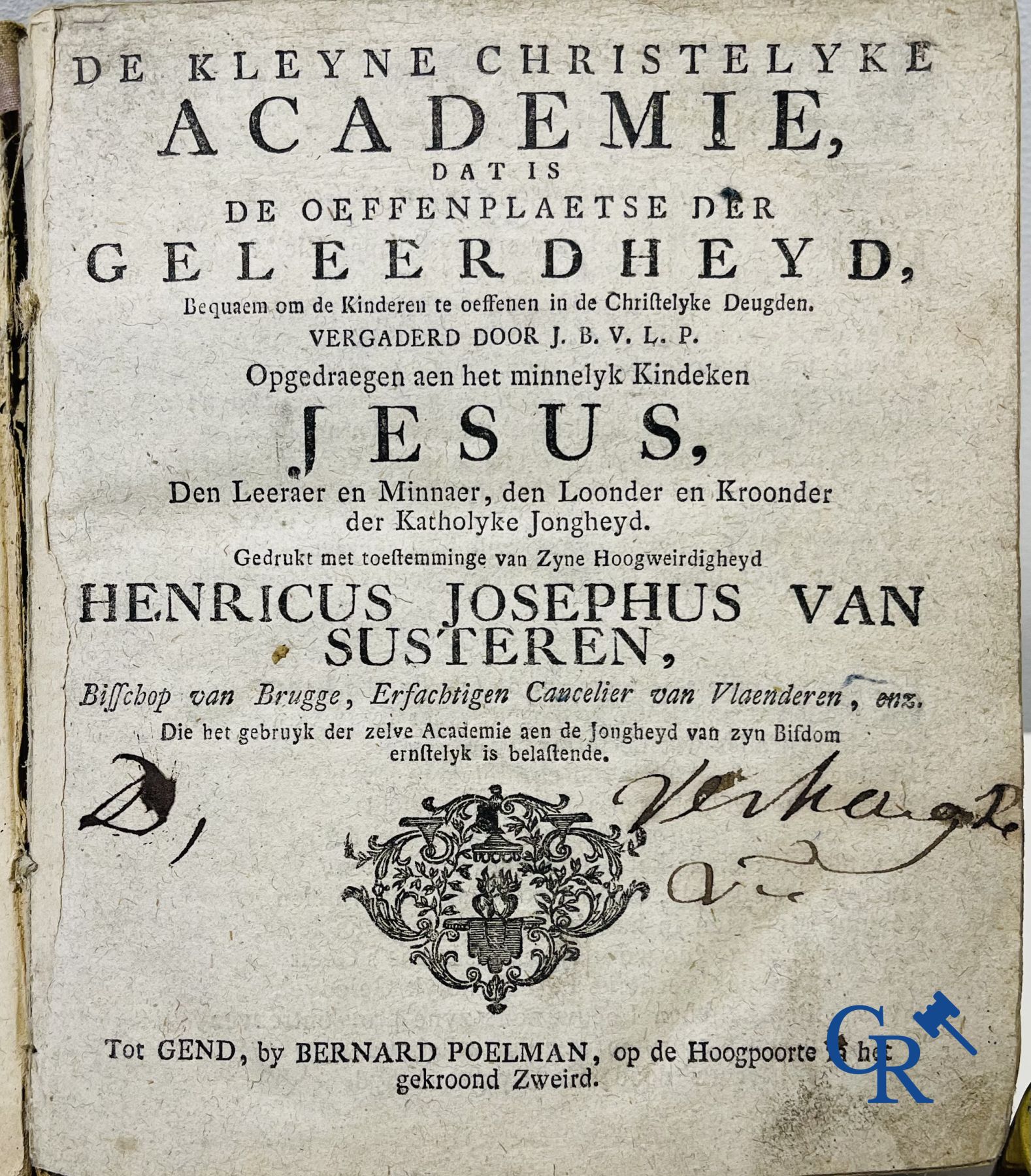 Early printed books: Book bundle, J. Begyn and Bernard Poelman in Ghent and Franciscus van Soest in Antwerp. 17th-18th century.