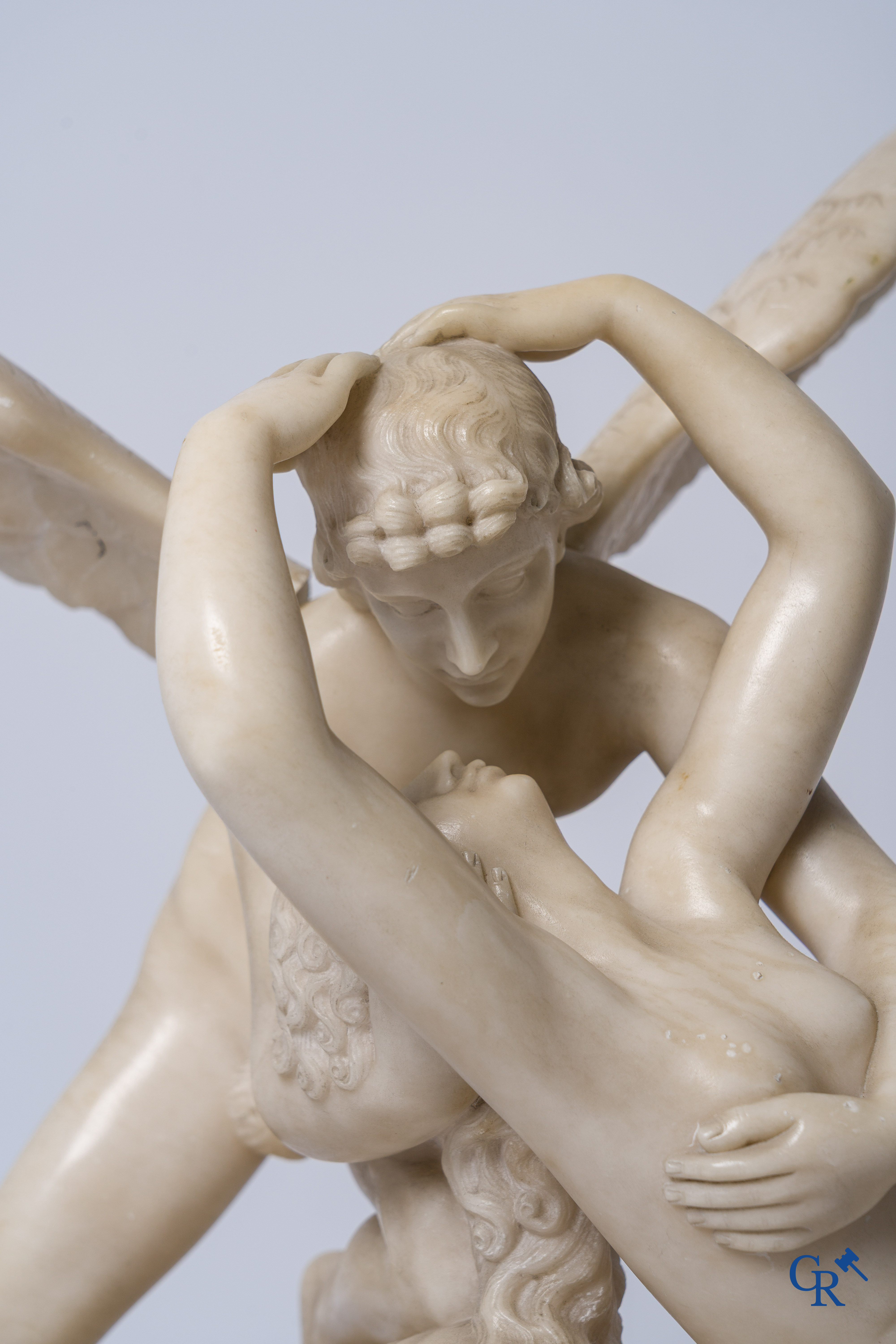 Antonio Canova (naar) Albast. Psyché herleeft door de kus van Cupido. Circa 1920.