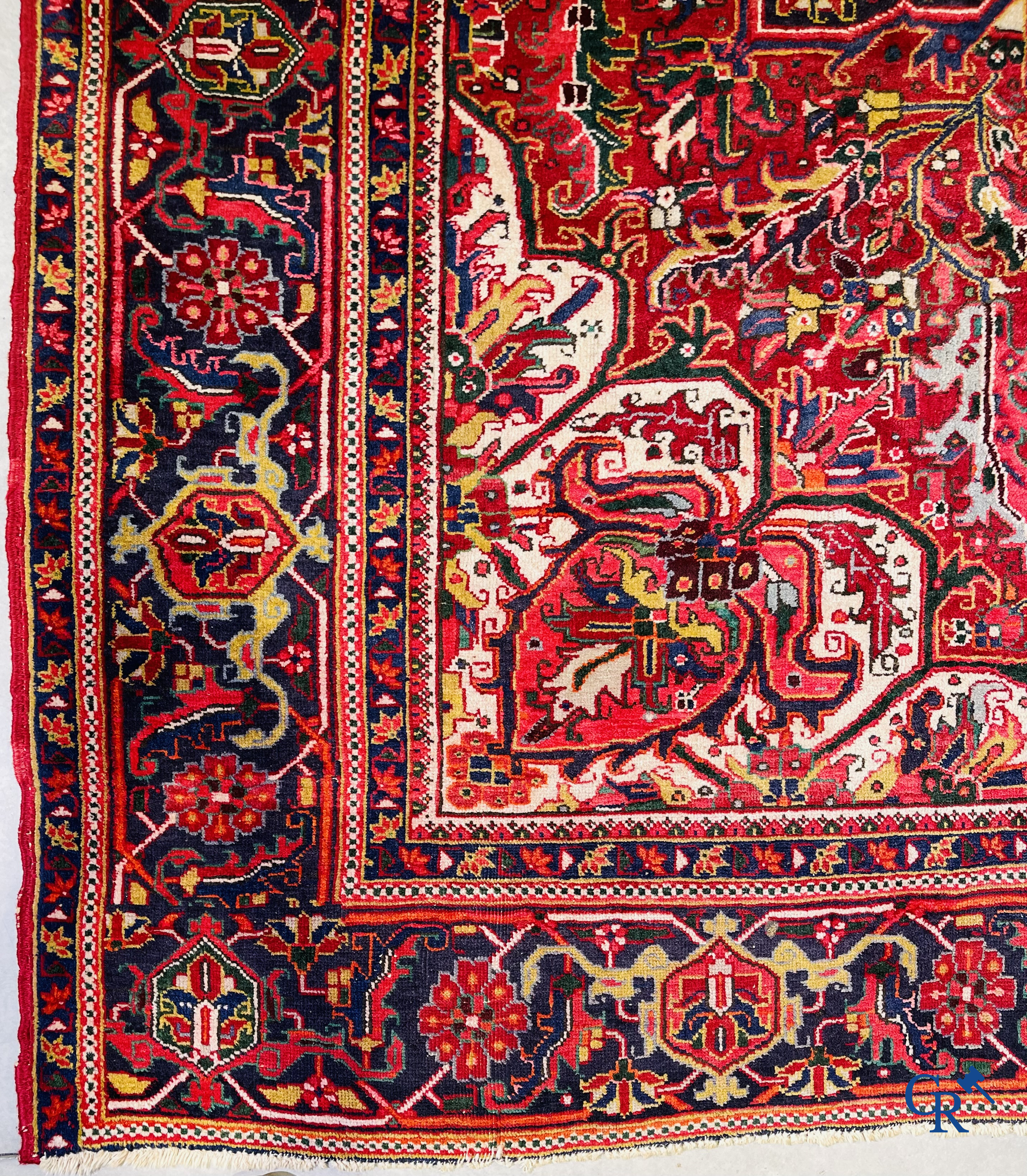 Tapis d'orient: Iran, un grand tapis persan noué à la main. Kashan.