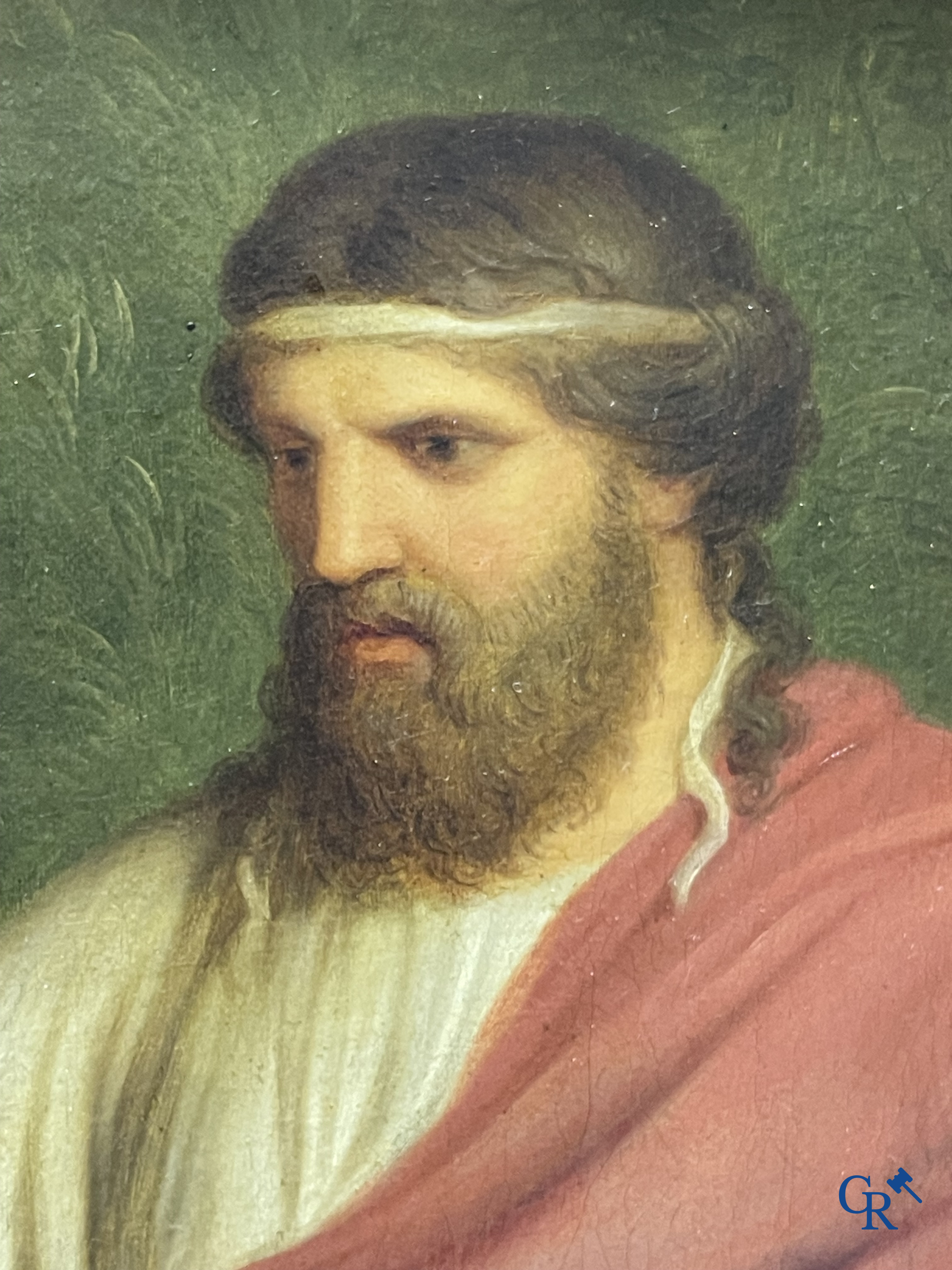 Andries Cornelis Lens (1739-1822) Olie op doek. Schilderij in de typische neoklassieke stijl.