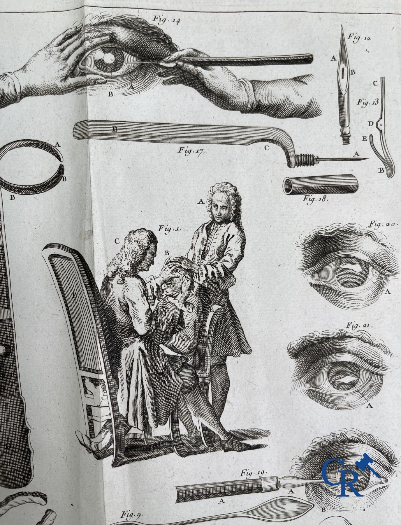 Oude boekdrukken: Dictionnaire Universel de Medecine, Robert James. 6 volumes, Paris 1746-1748.