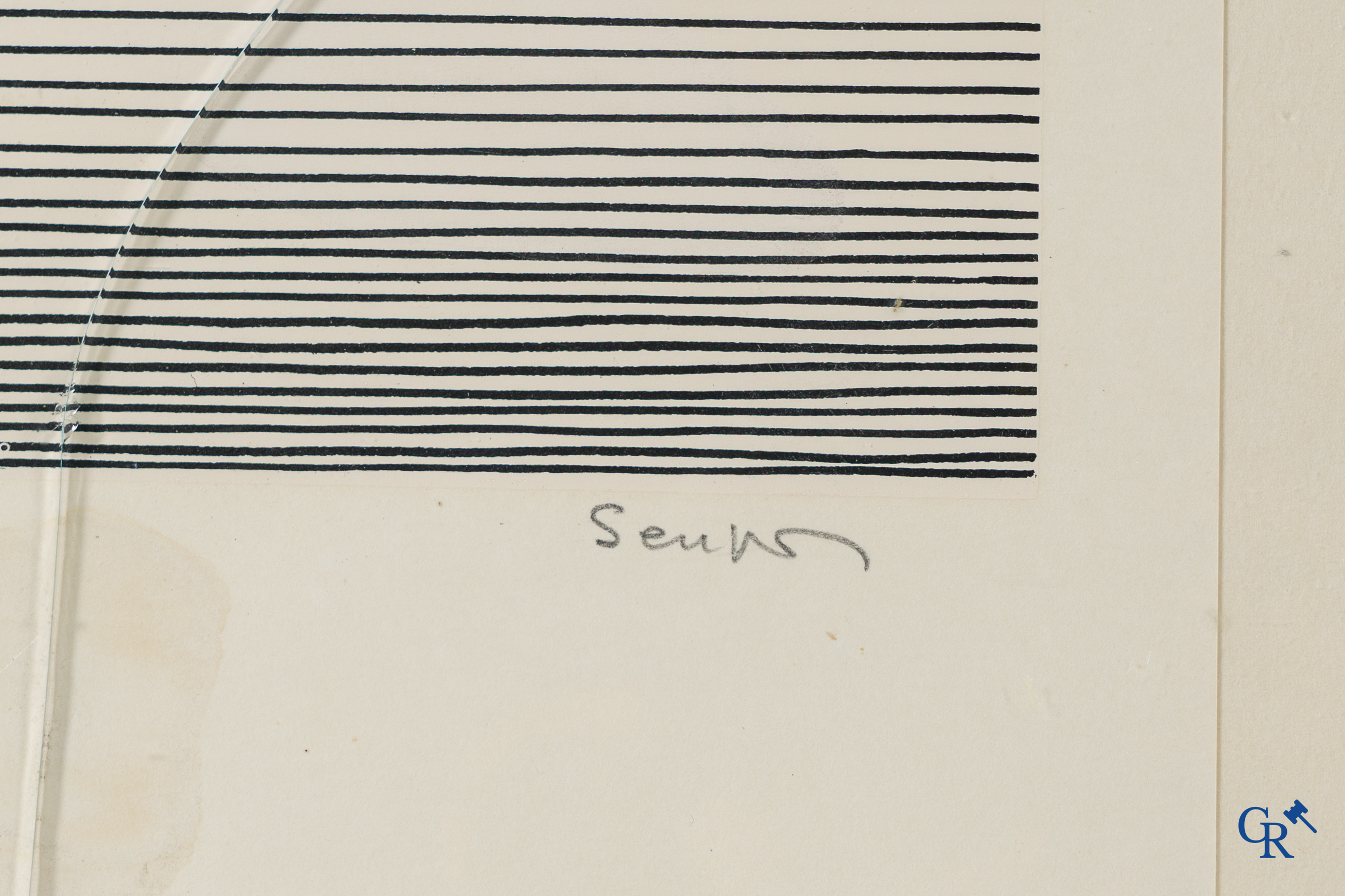 Seuphor: Graphique, 2 sérigraphies, Symetry VI, 1970 83/125 et Genèse, 1968 83/125.