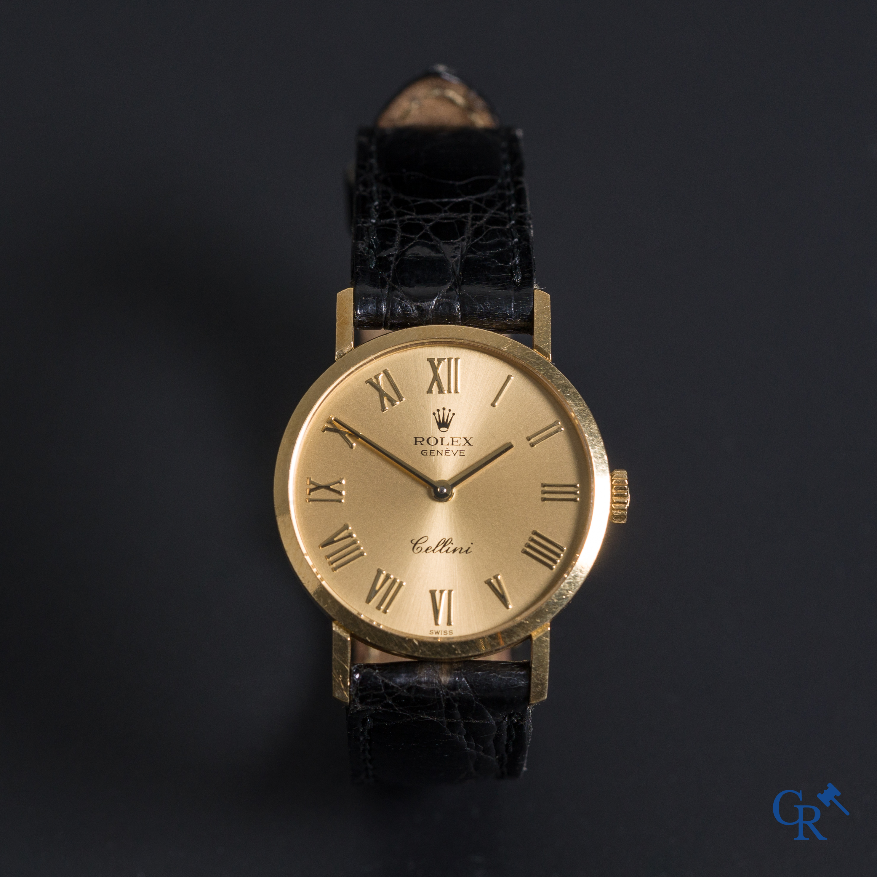 Uurwerken: Rolex Genève, een mechanisch damesuurwerk Rolex Cellini in geelgoud 18K (750°/00).