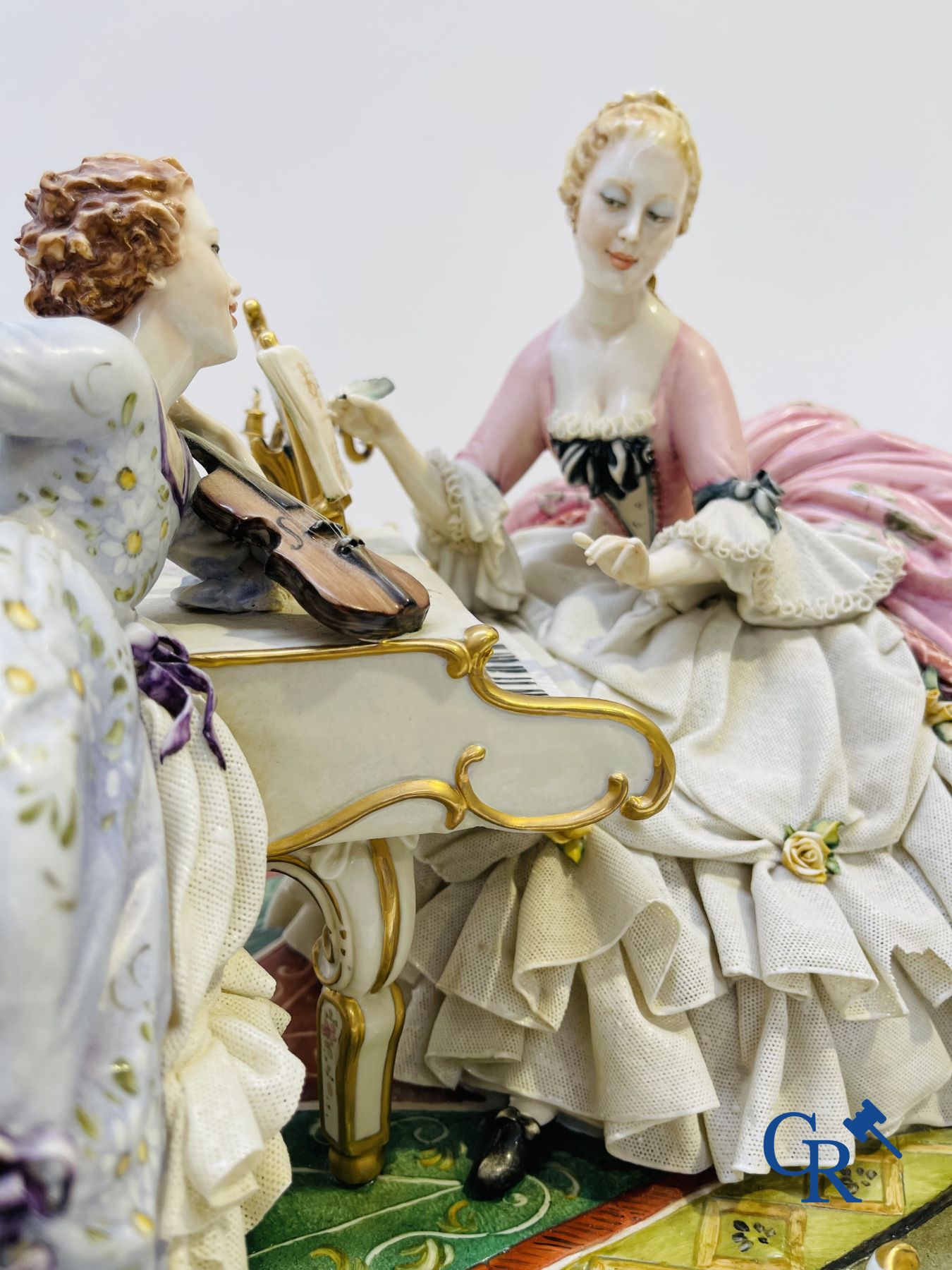 Porcelain: Capodimonte: Luciano Cazzola: “The music lesson.”