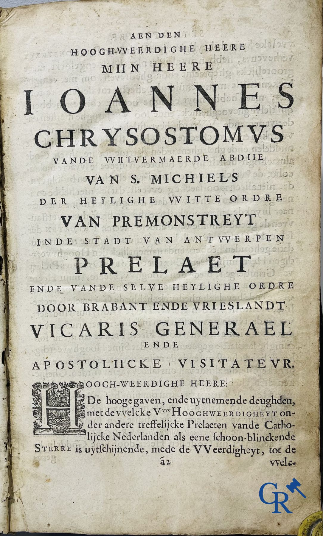 Oude boekdrukken: Rosweydus, Heribertus. Het leven ende spreucken der Vaderen beschreven door den H. Hieronymus. 1643.