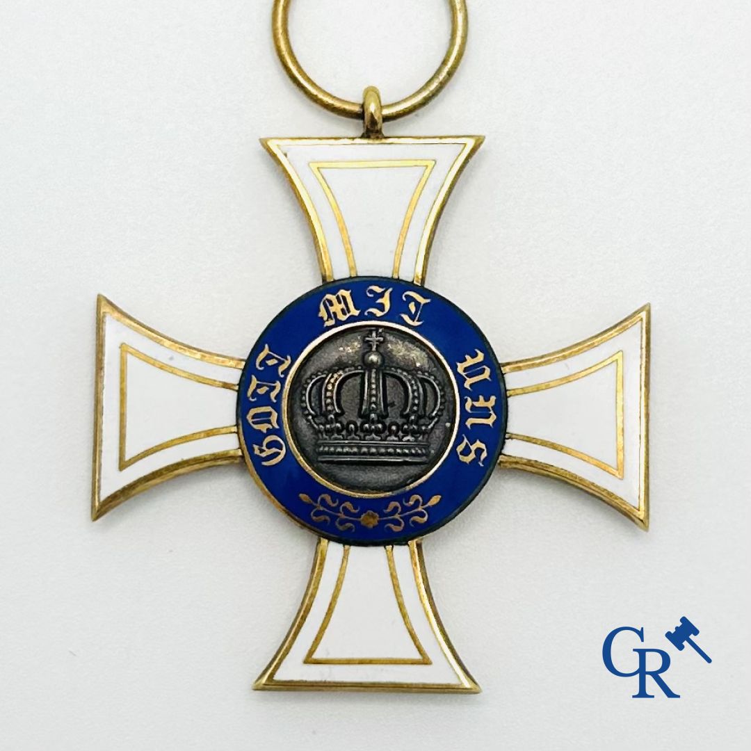 Médailles - Kroonorde Eretekens - Décoraties: Koninkrijk Pruisen - Duitsland: Officiers Decoratie in goud 18K