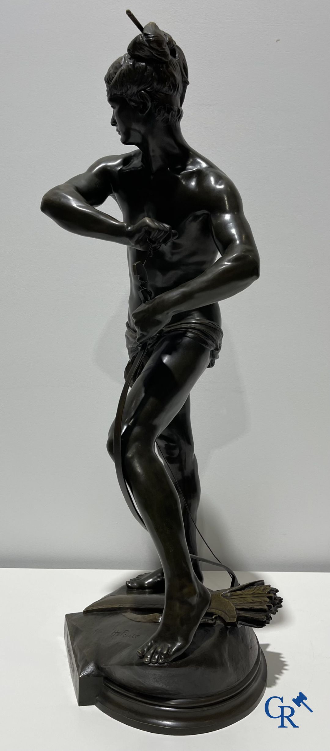 Henri Peinte (1845-1912) "Sarpedon" Large bronze statue. Signed H. Peinte. Foundry Siot Decauville fondeur Paris.