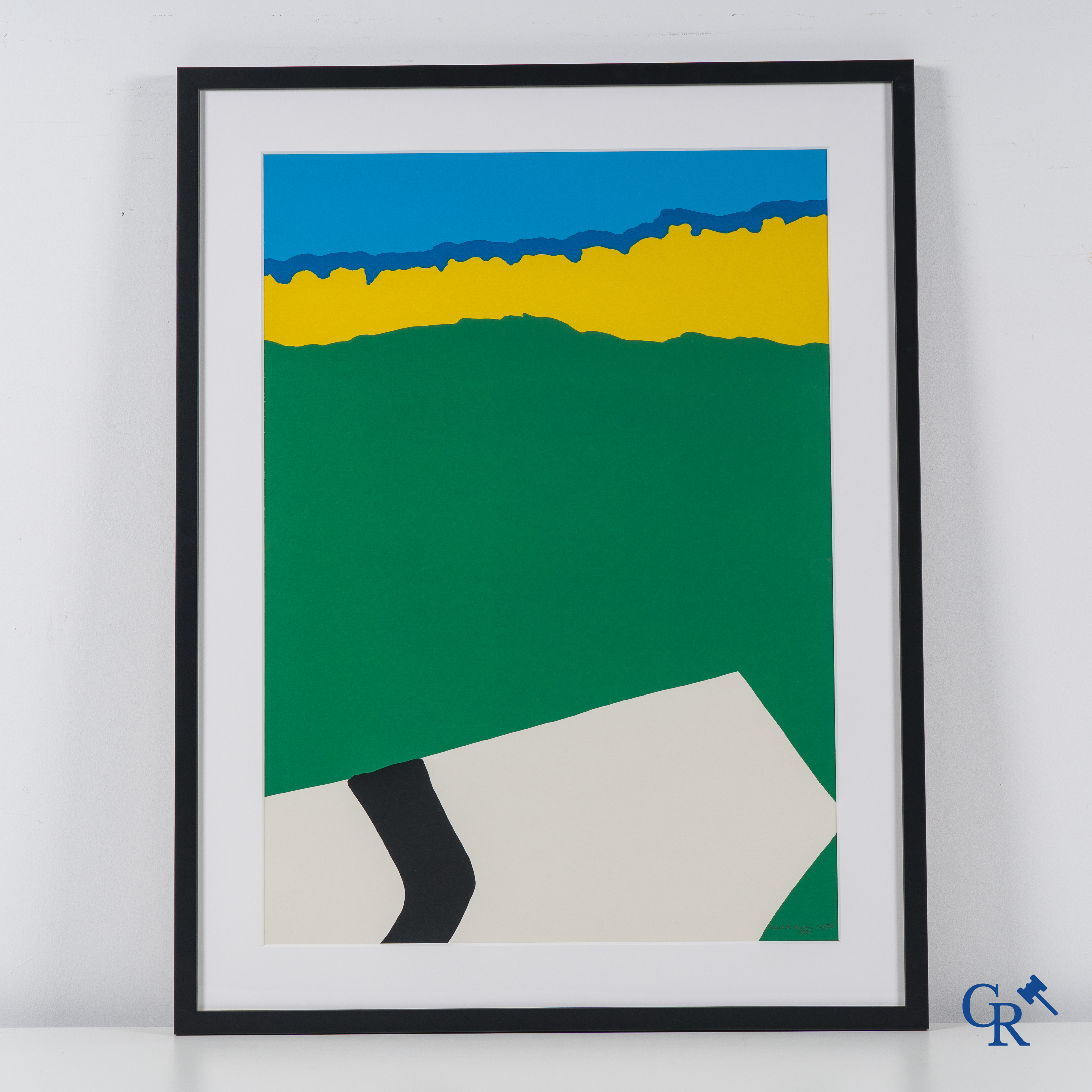 Raoul de Keyser (1930-2012) Zonder titel 1970. Zeefdruk 12/50.