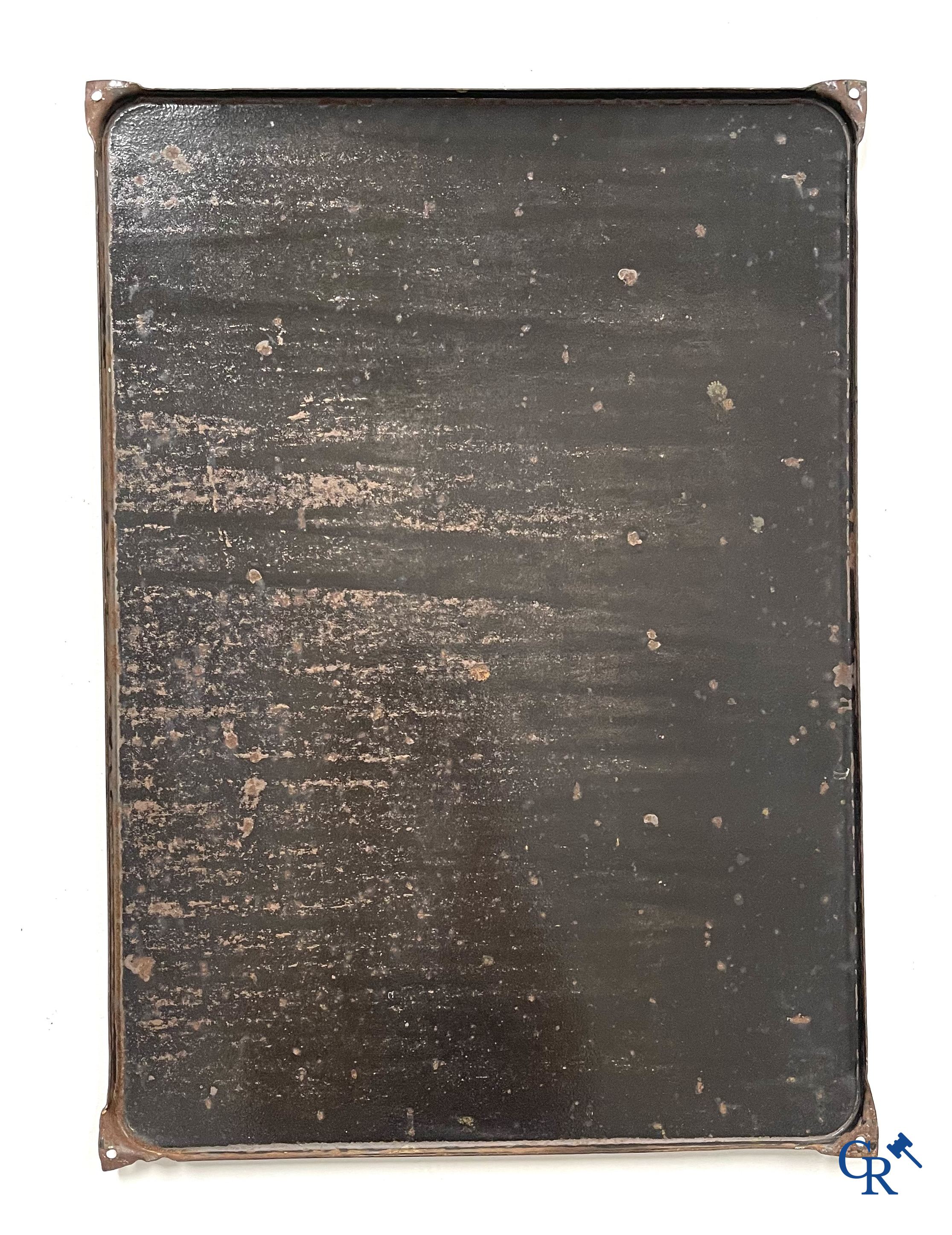 Havoline, emaille reclamebord voor motor olie Havoline van de Caltex Petroleum Company. T.P. Bruxelles 1950.