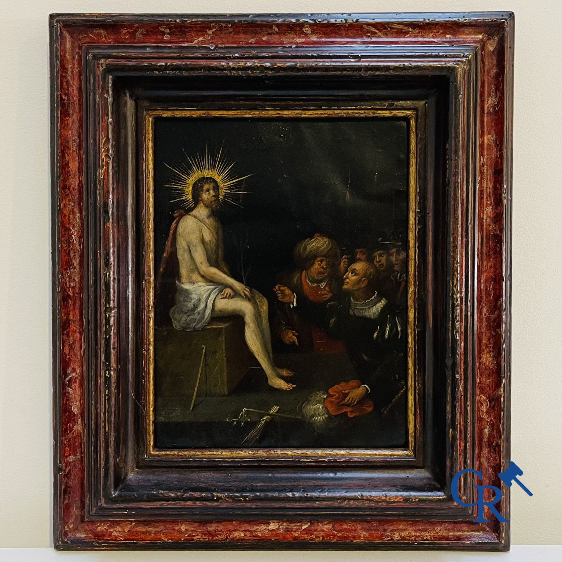 Painting: Antwerp, 16th century. The mockery of Christ.