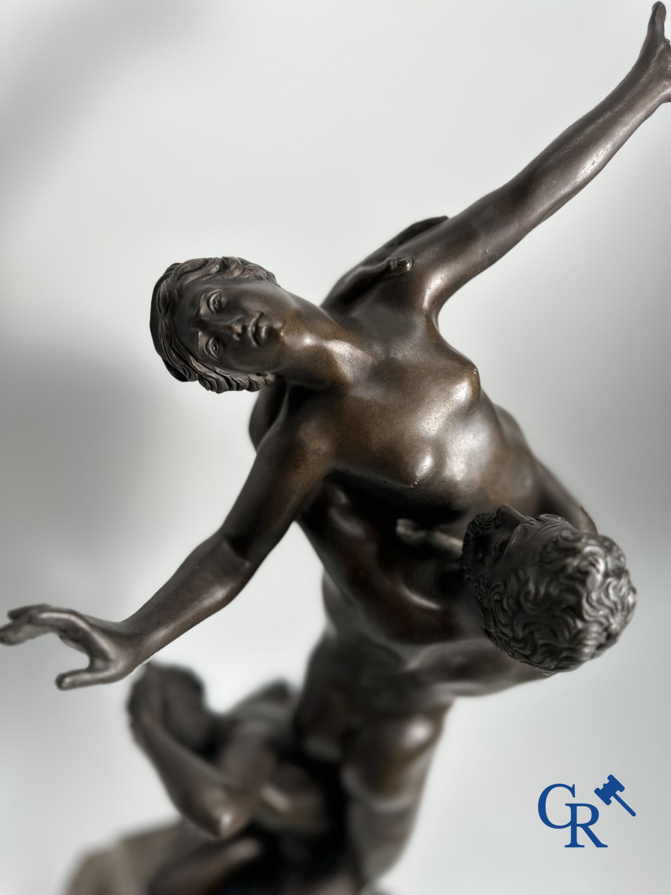 Bronze statue of the Abduction of the Sabine Women after Giambologna. 20th century.