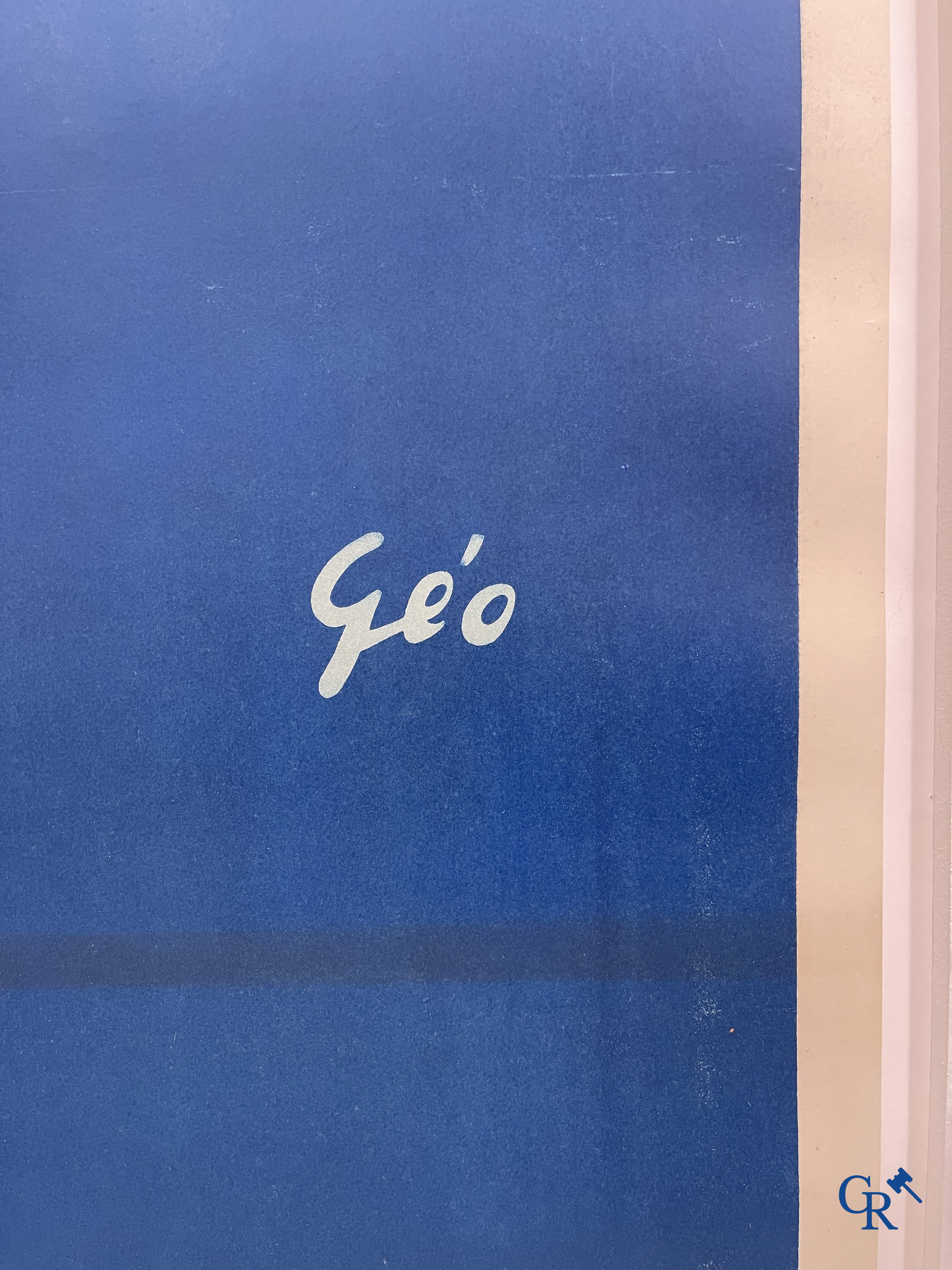 Géo, Spa-Citron, Citron et Eau de Spa. Originele publiciteitsaffiche voor Spa Citron. drukkerij Gouweloos Brussel.