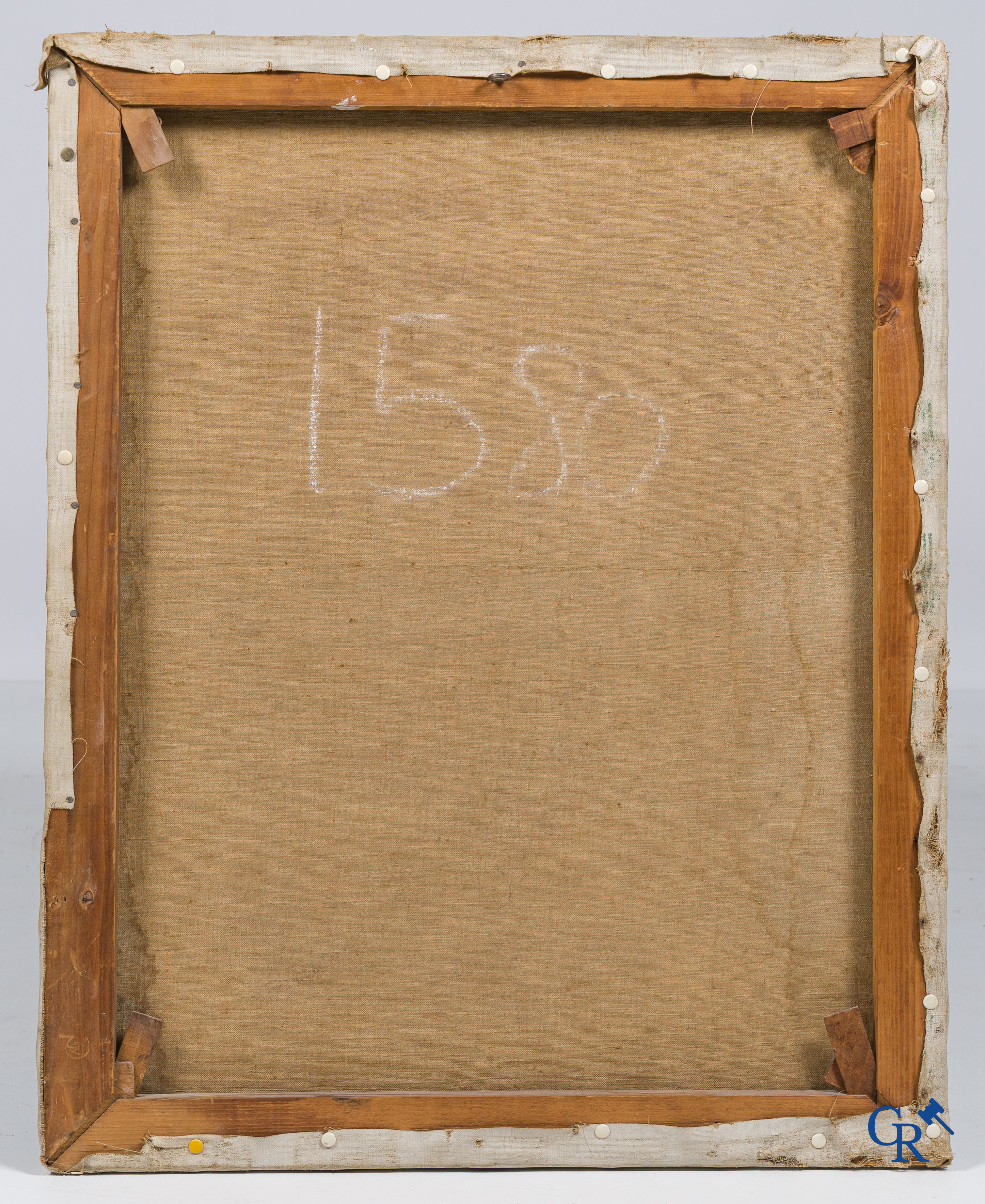 Un lot de 2 portraits. Huile sur toile. XIXe siècle.