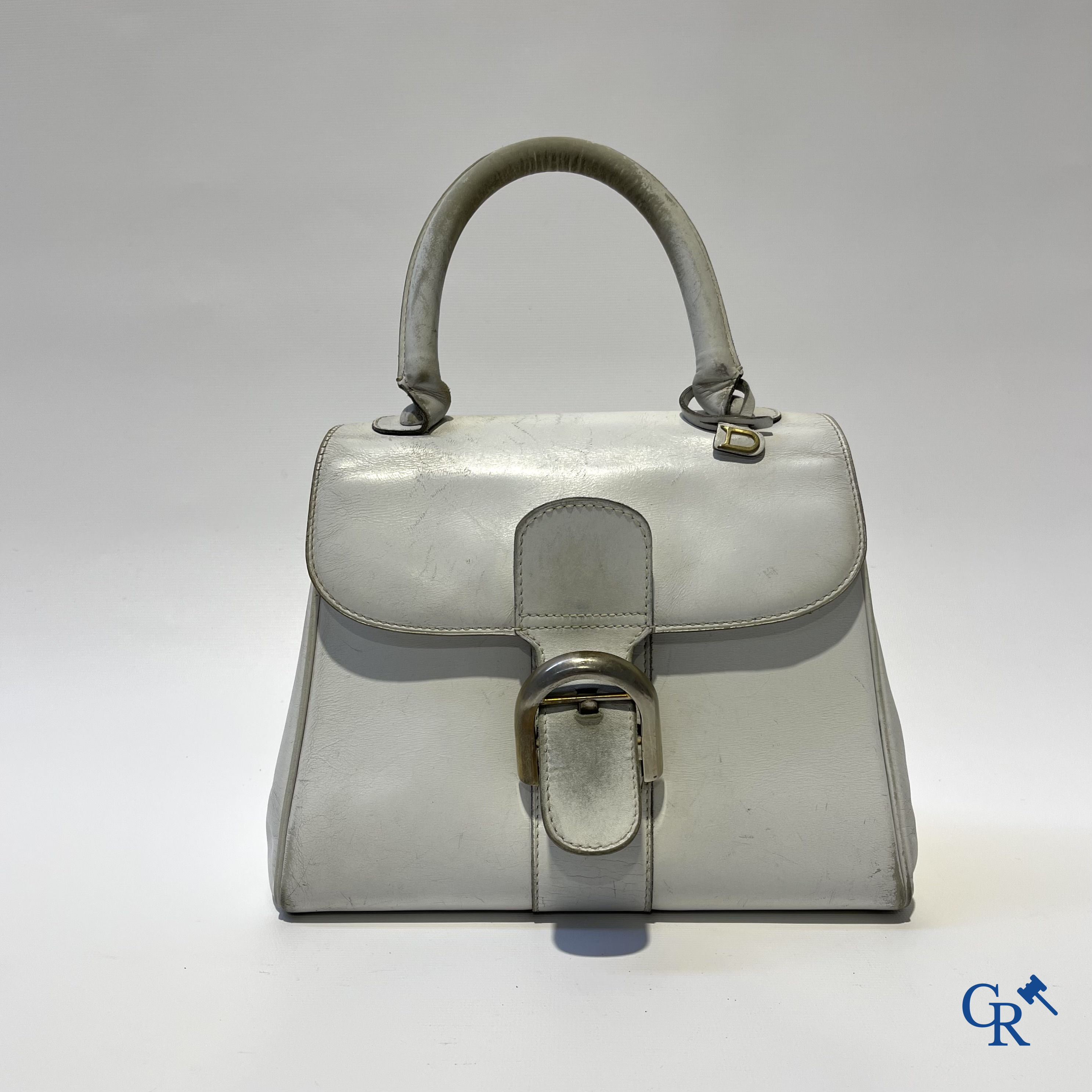 Delvaux. Een wit lederen handtas Delvaux brillant.