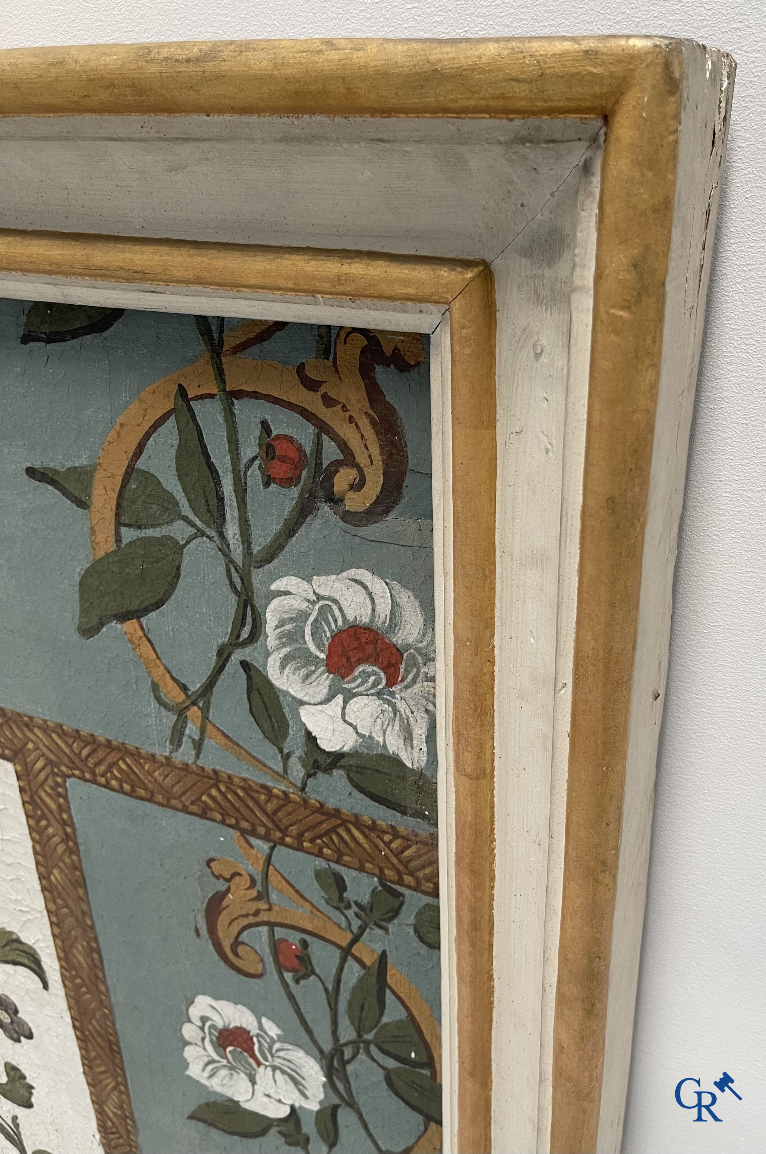 De Heilige Sint Maarten van Tours. Imposant schilderij, olie op doek. Eind 18e eeuw.