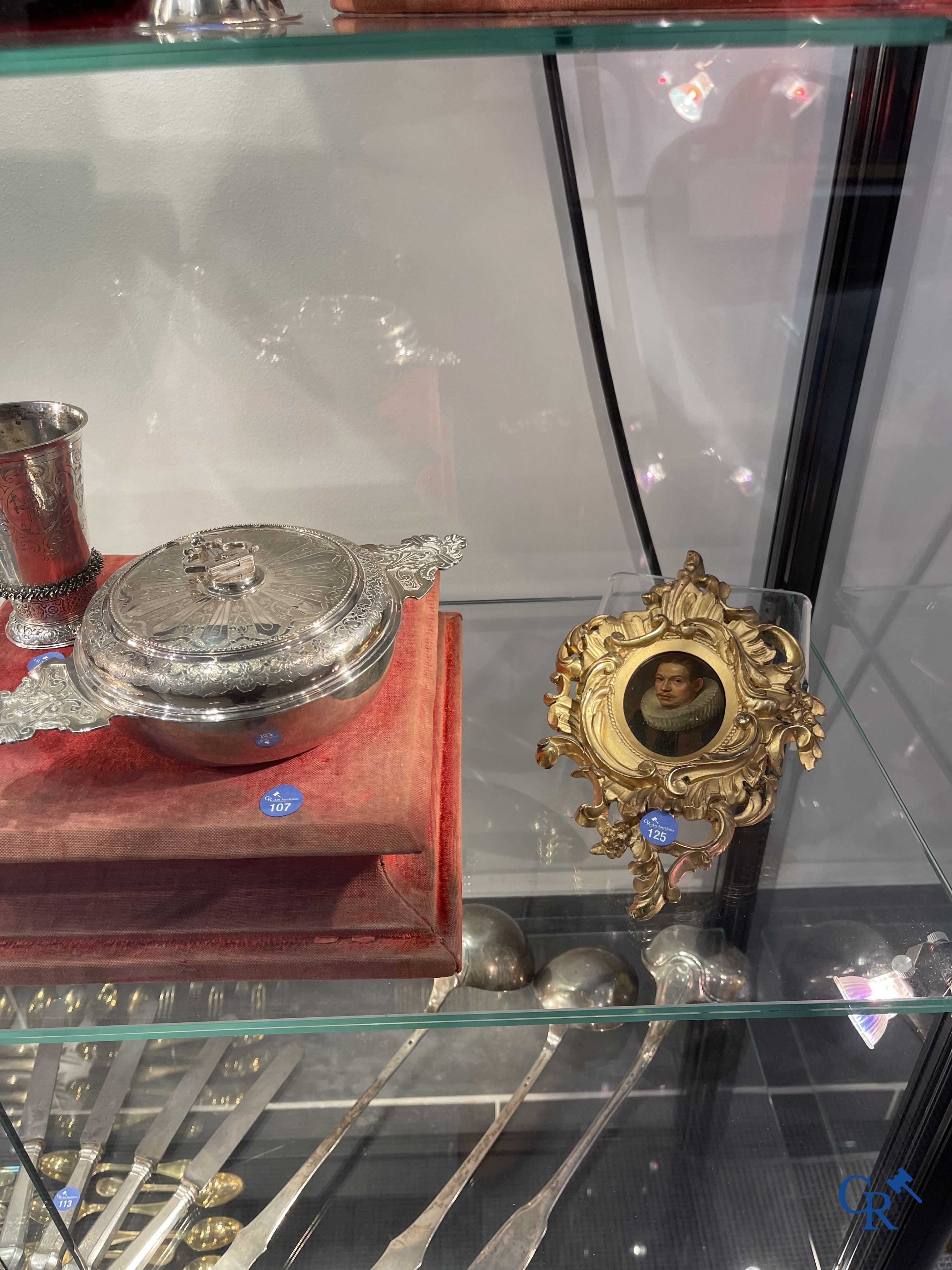 Miniatuurportret van een edelman. Olie op koper. 17e eeuw.