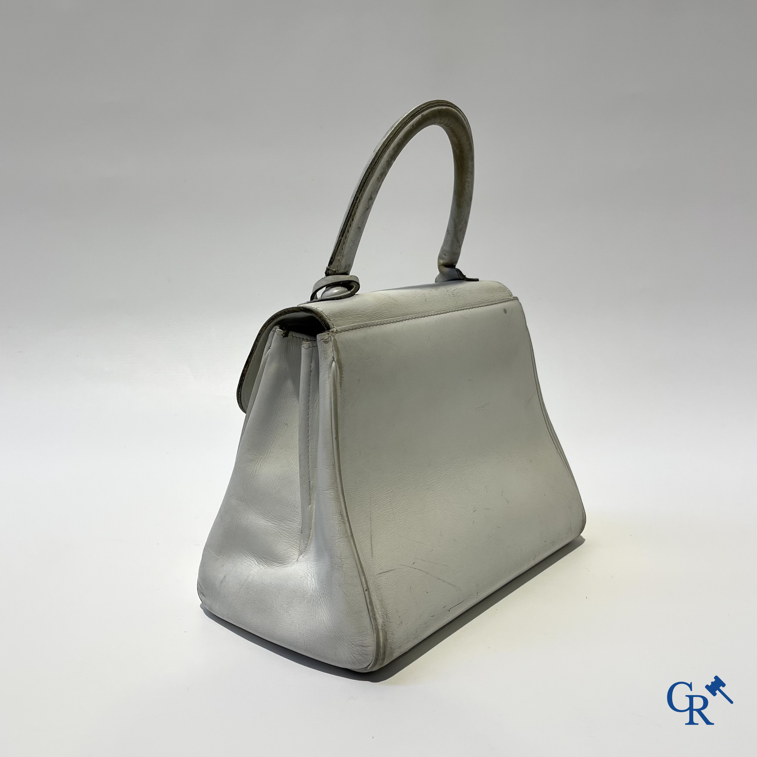 Delvaux. Een wit lederen handtas Delvaux brillant.