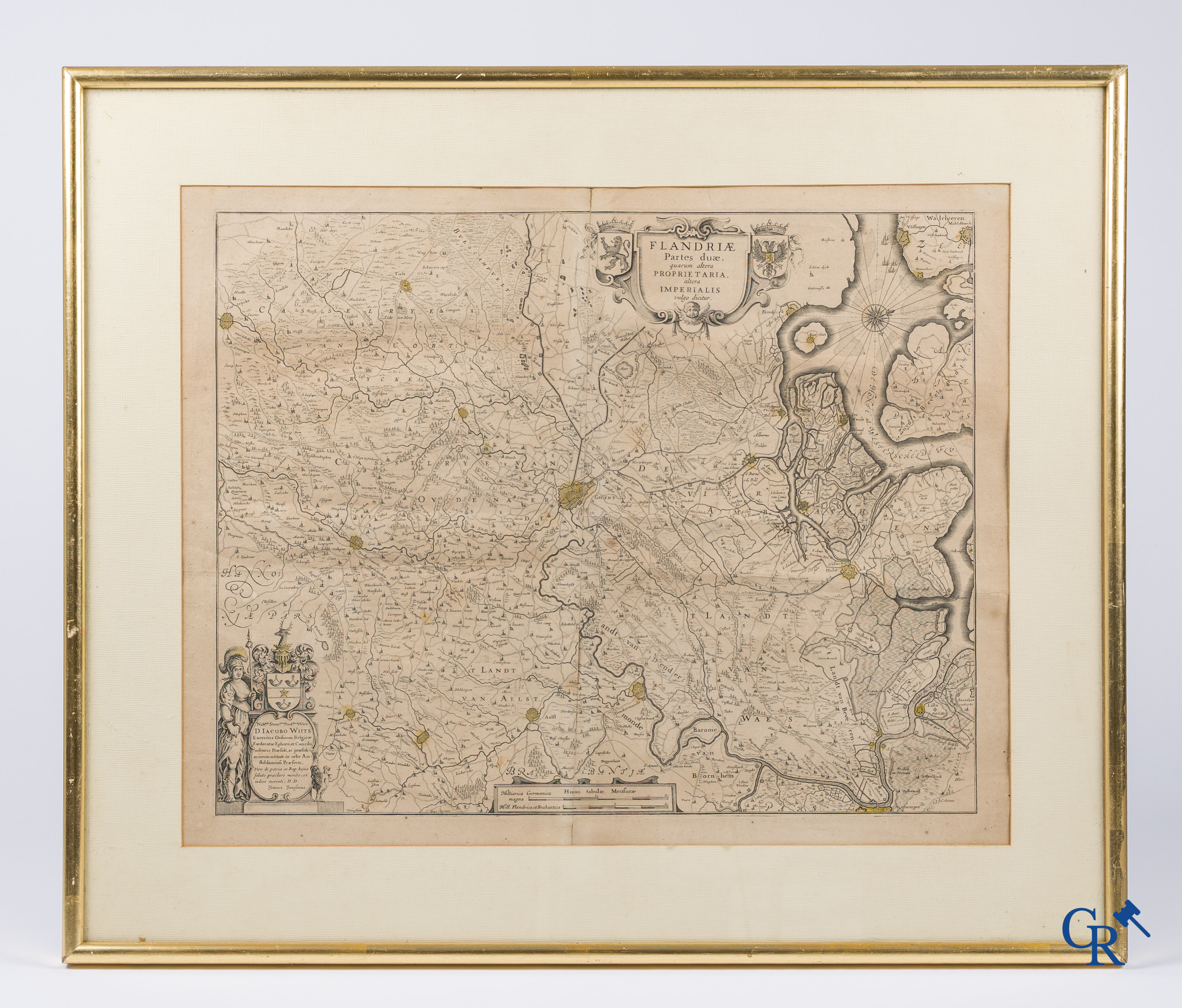 Oudenaarde, 7 antieke kaarten, waaronder strijdplannen, stads- en omwallingsplannen enz. 17e-18e eeuw.