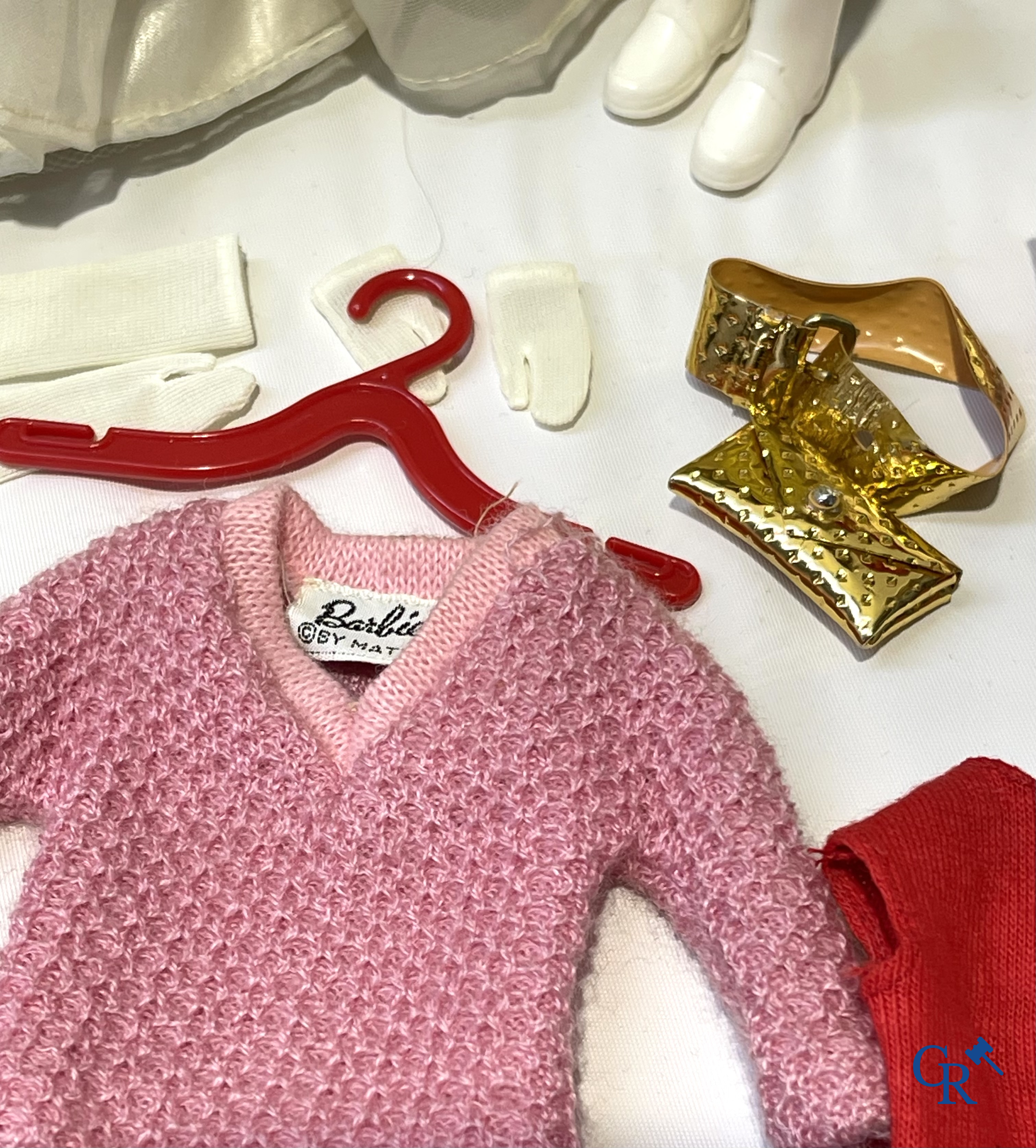 Oud Speelgoed. Mattel, een groot lot poppen en attributen. Barbie, Ricky, Skipper, Ken enz. Jaren '60 en later.