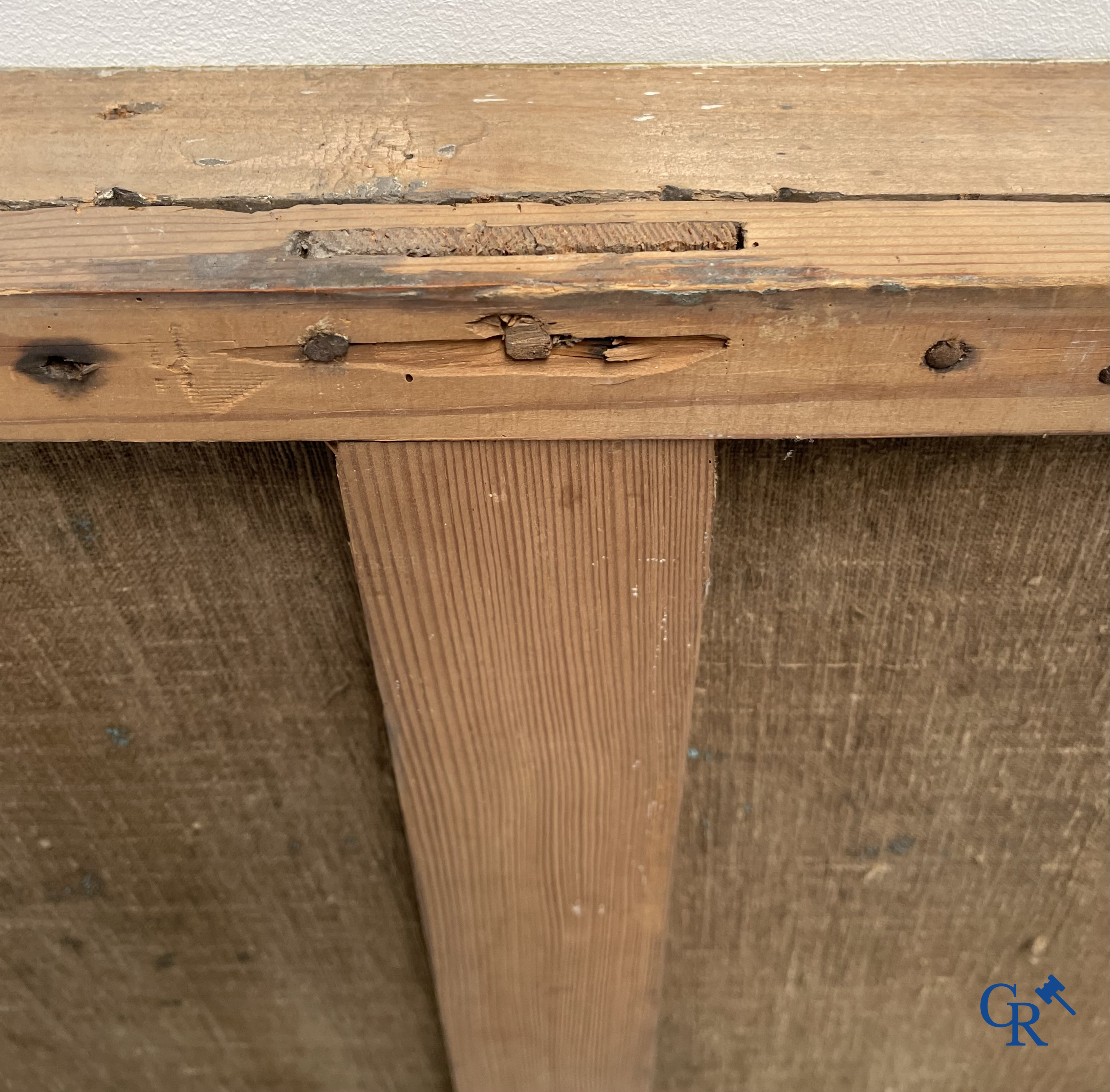 De Heilige Sint Maarten van Tours. Imposant schilderij, olie op doek. Eind 18e eeuw.