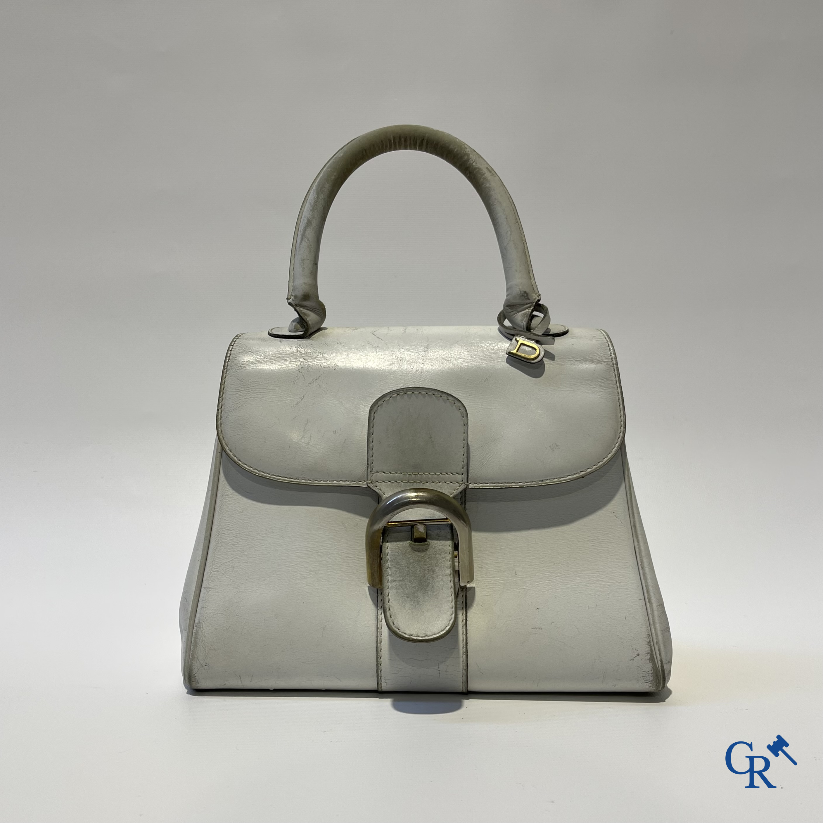 Delvaux. Een wit lederen handtas Delvaux brillant.