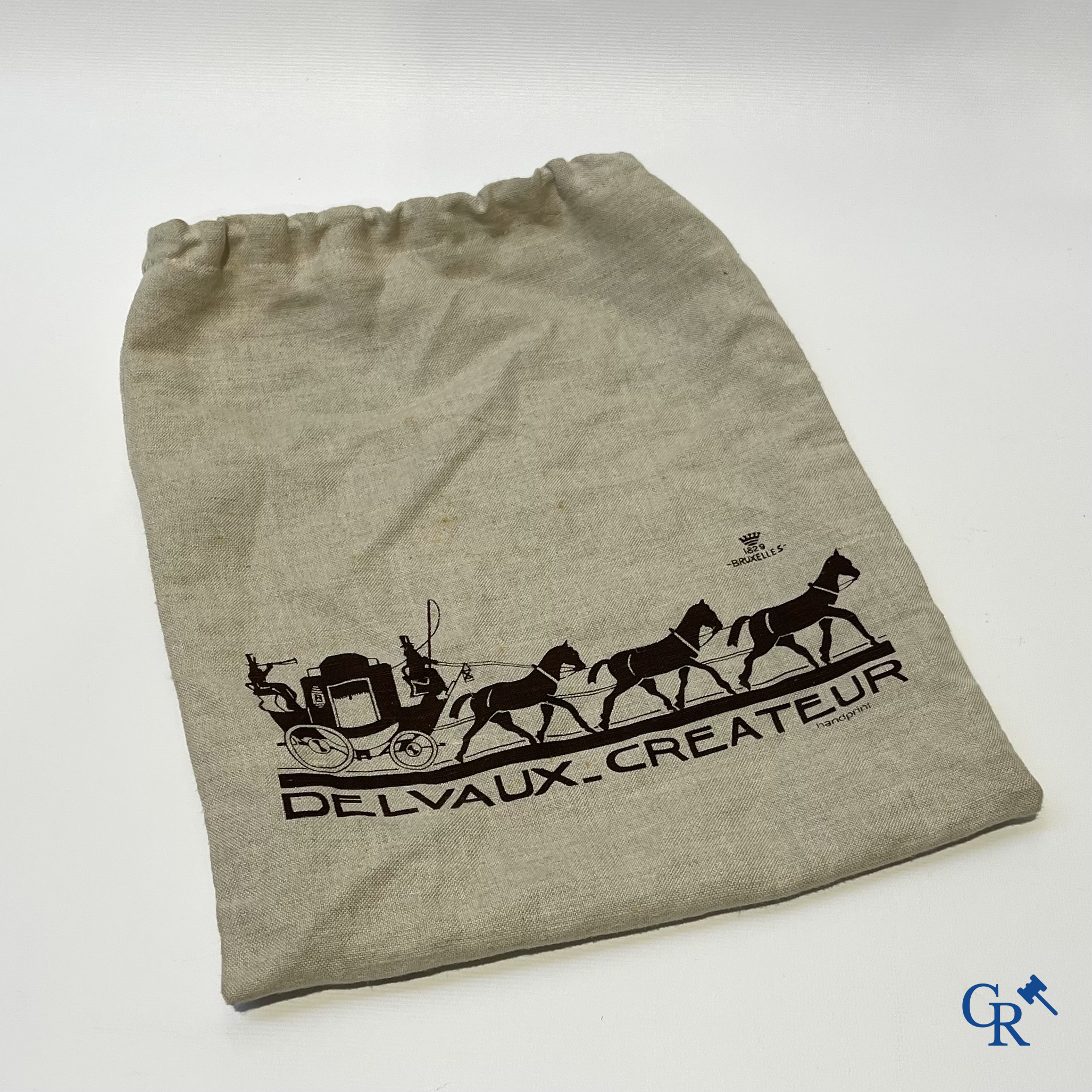 Delvaux. Een wit lederen handtas Delvaux brillant.