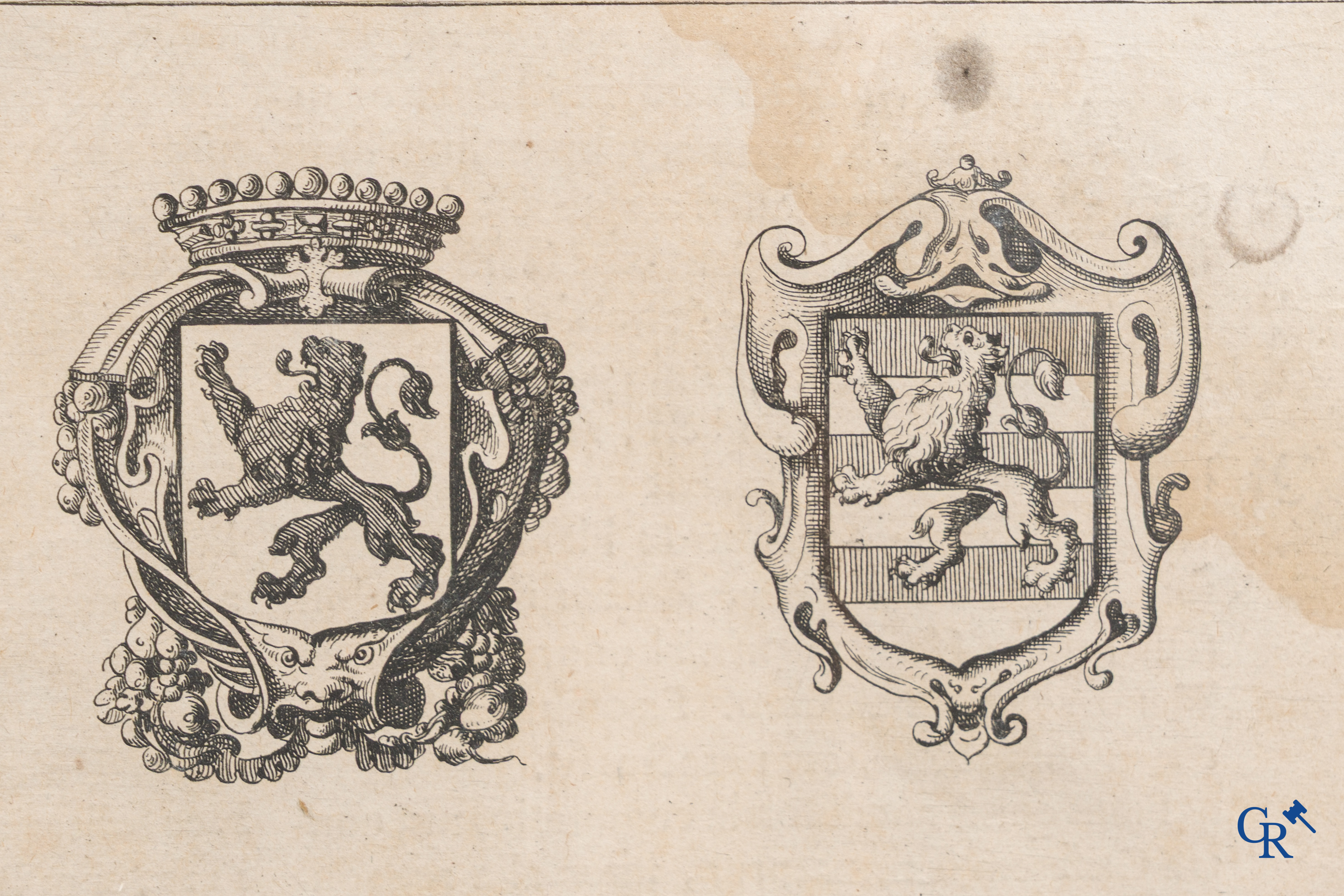 Oudenaarde, 7 antieke kaarten, waaronder strijdplannen, stads- en omwallingsplannen enz. 17e-18e eeuw.