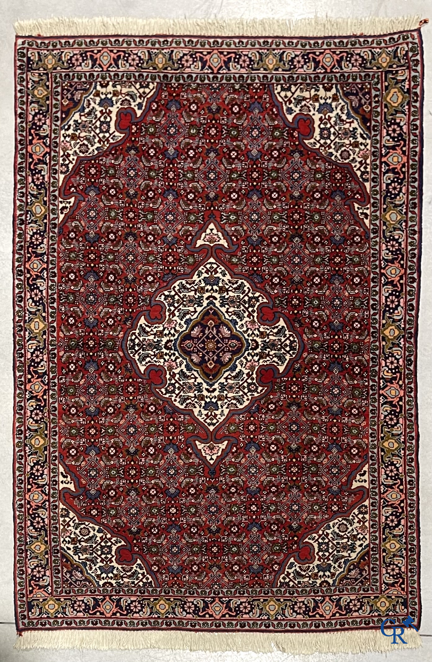 Oosterse tapijten. 2 handgeknoopte tapijten in wol.