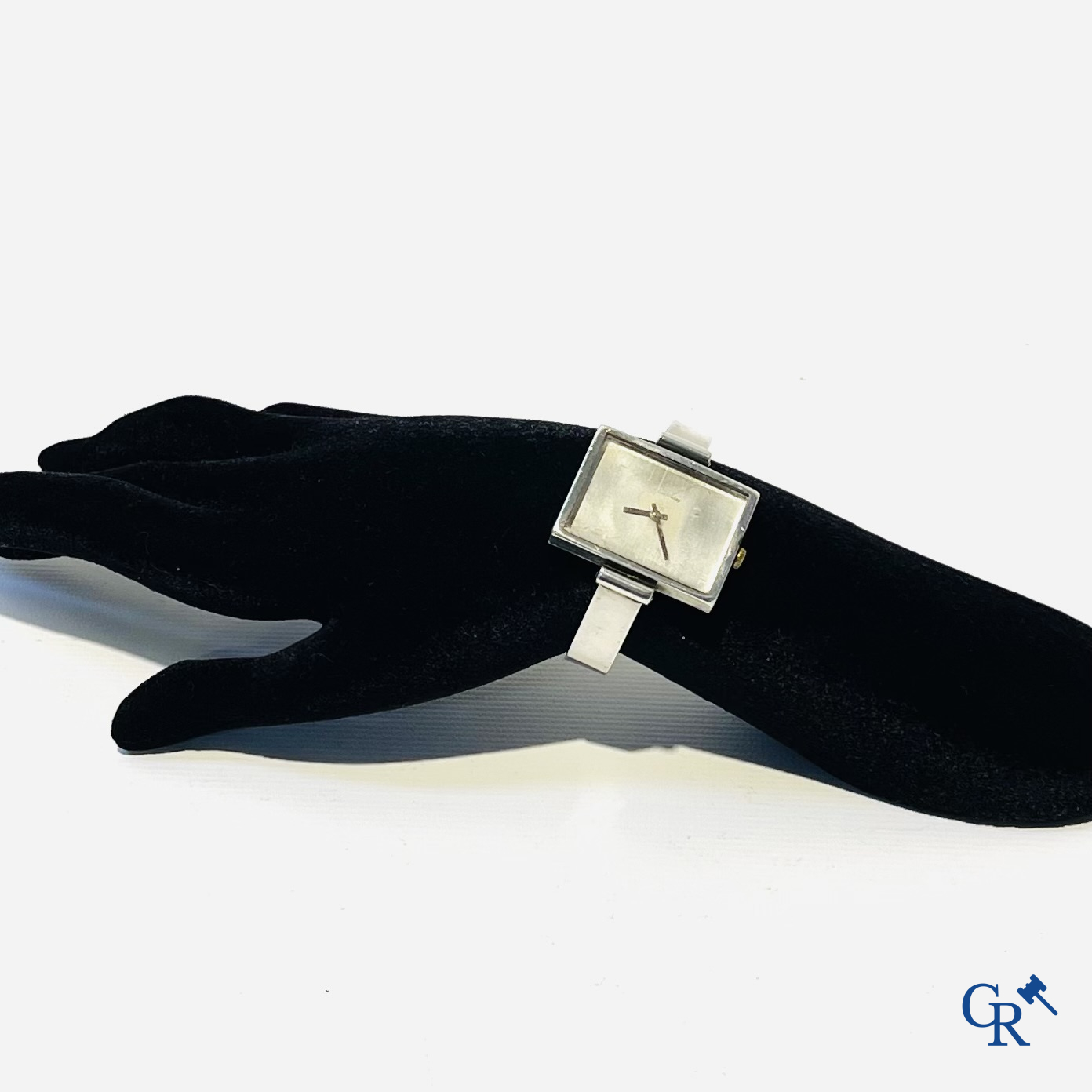 Uurwerken. Alexis Barthelay, Mechanische damespolshorloge in zilver. Circa 1970.