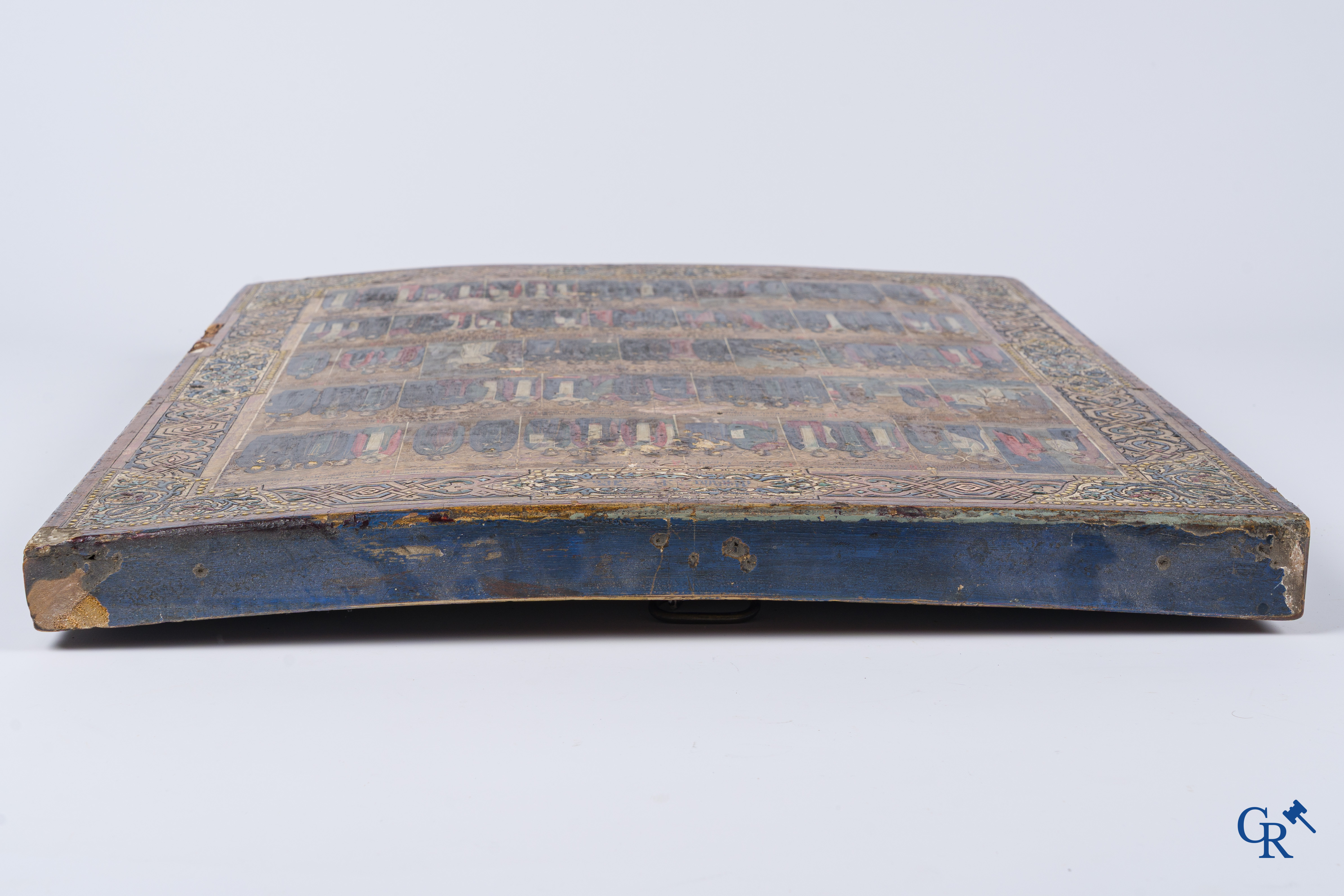 Icoon, Grote Russische jaarkalender icoon, Tempera op vergulde achtergrond. 19de eeuw.