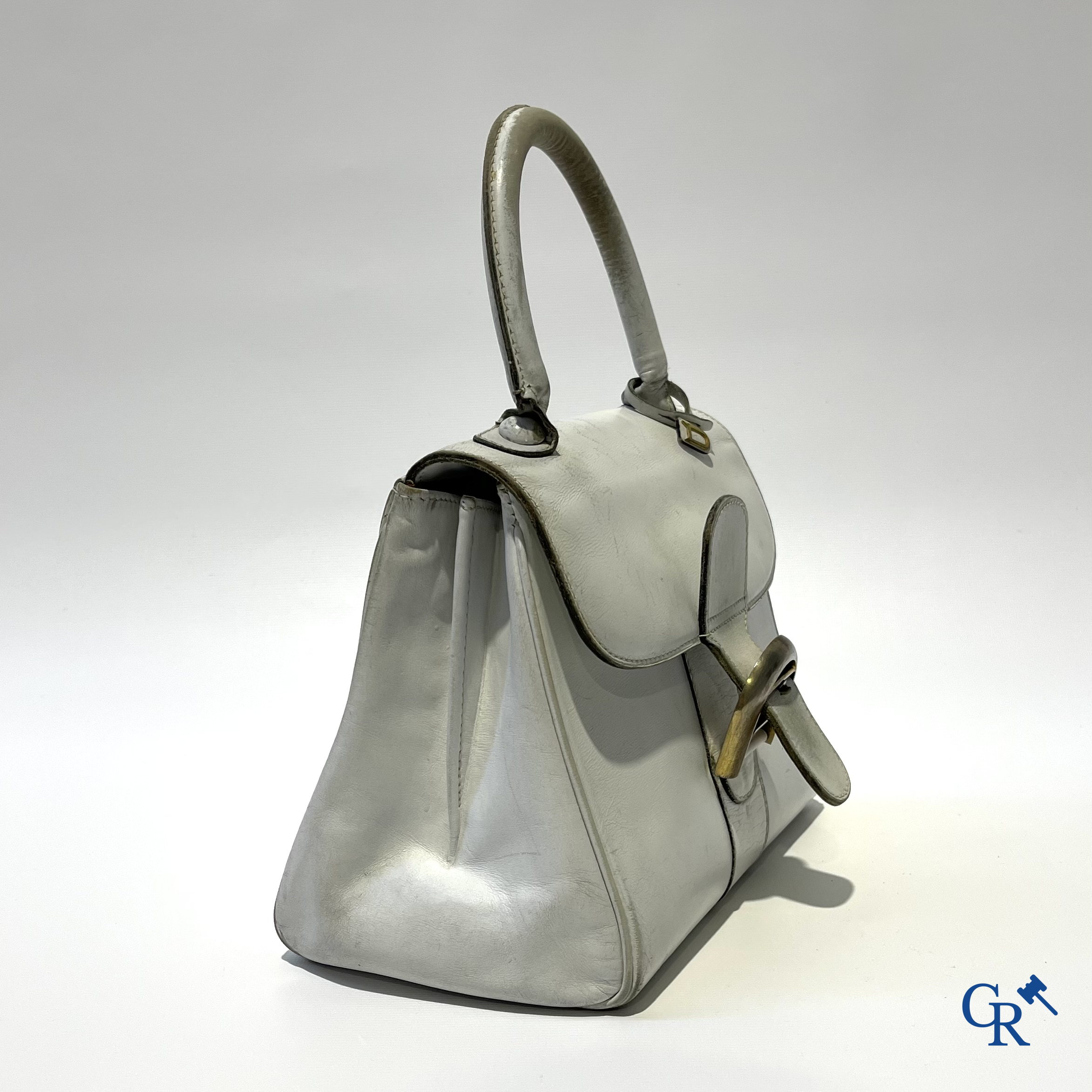 Delvaux. Een wit lederen handtas Delvaux brillant.