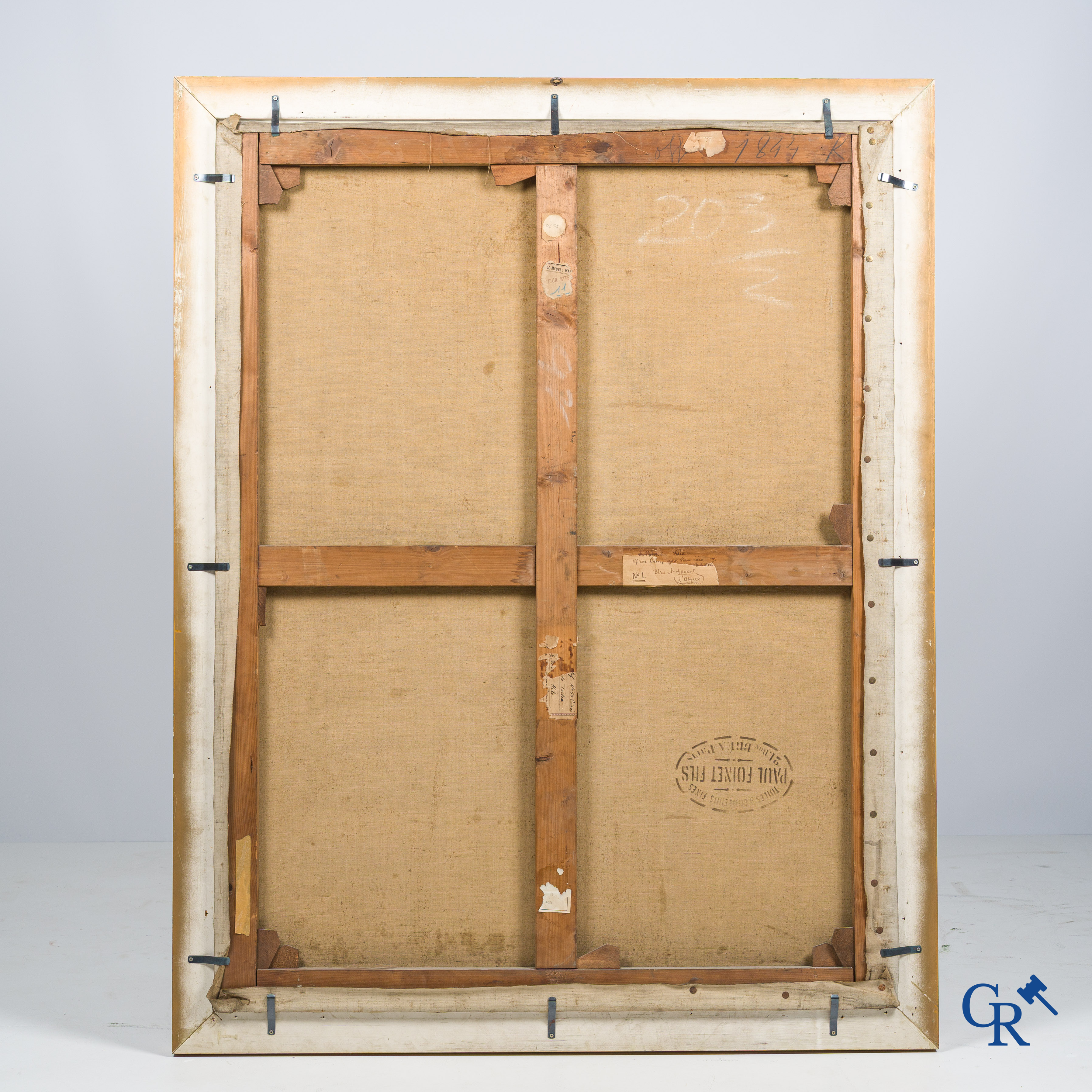 Joseph Milner Kite. (1862-1946) Portret van de huishoudster. Olie op doek. Gesigneerd linksonder.